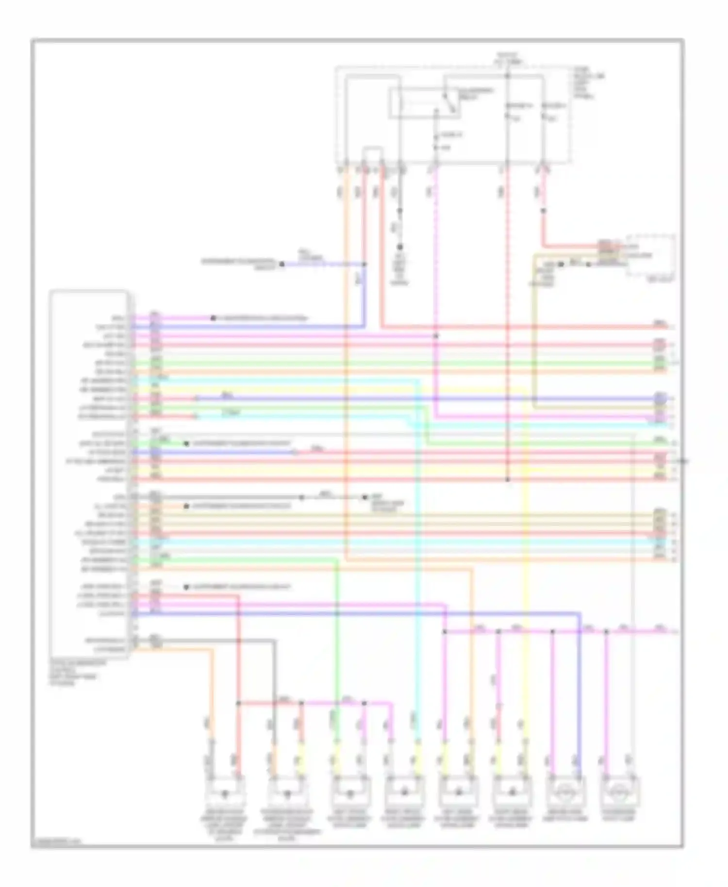 Wiring diagram accessory relay for Infiniti FX50 II (2008-2012) (1 of 1)