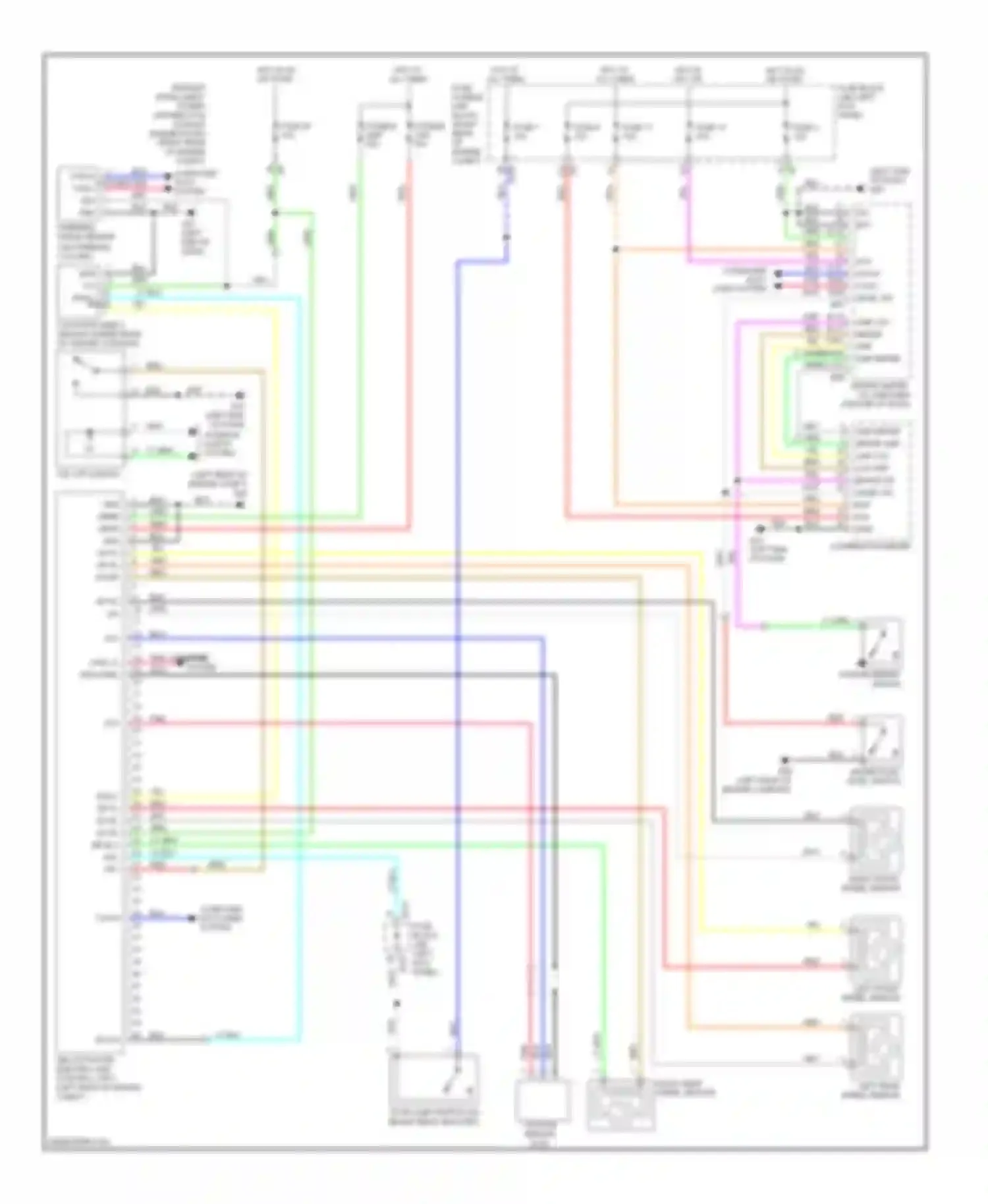 Wiring diagram bus-l dp fl ds rl uz ds rr bls vdc off sw for Infiniti FX50 II (2008-2012) (1 of 1)