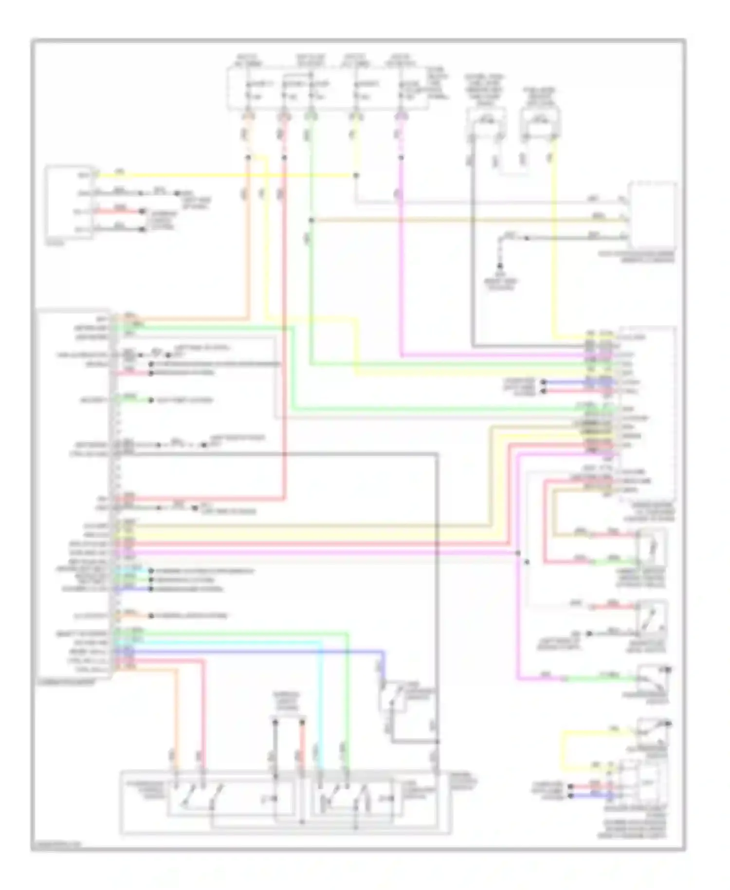 Wiring diagram combination meter for Infiniti FX50 II (2008-2012) (7 of 16)