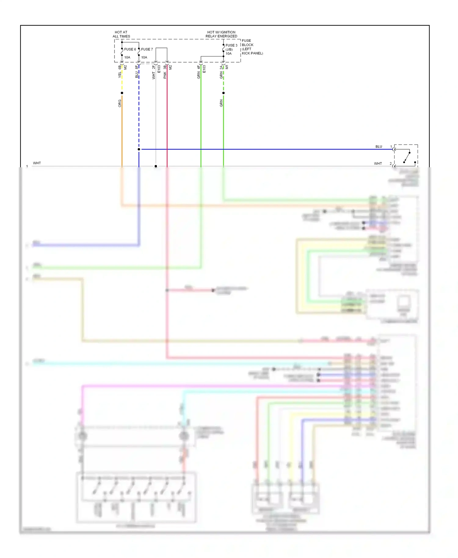 Infiniti FX50 II (2008-2012) ecm (engine control module) (right end wiring diagram  (1 of 1)
