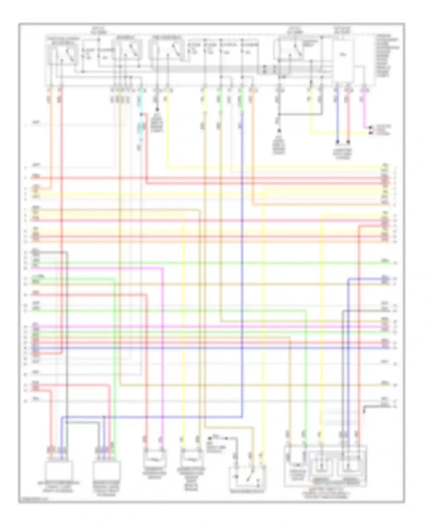 Wiring diagram ecm relay for Infiniti FX50 II (2008-2012) (3 of 3)