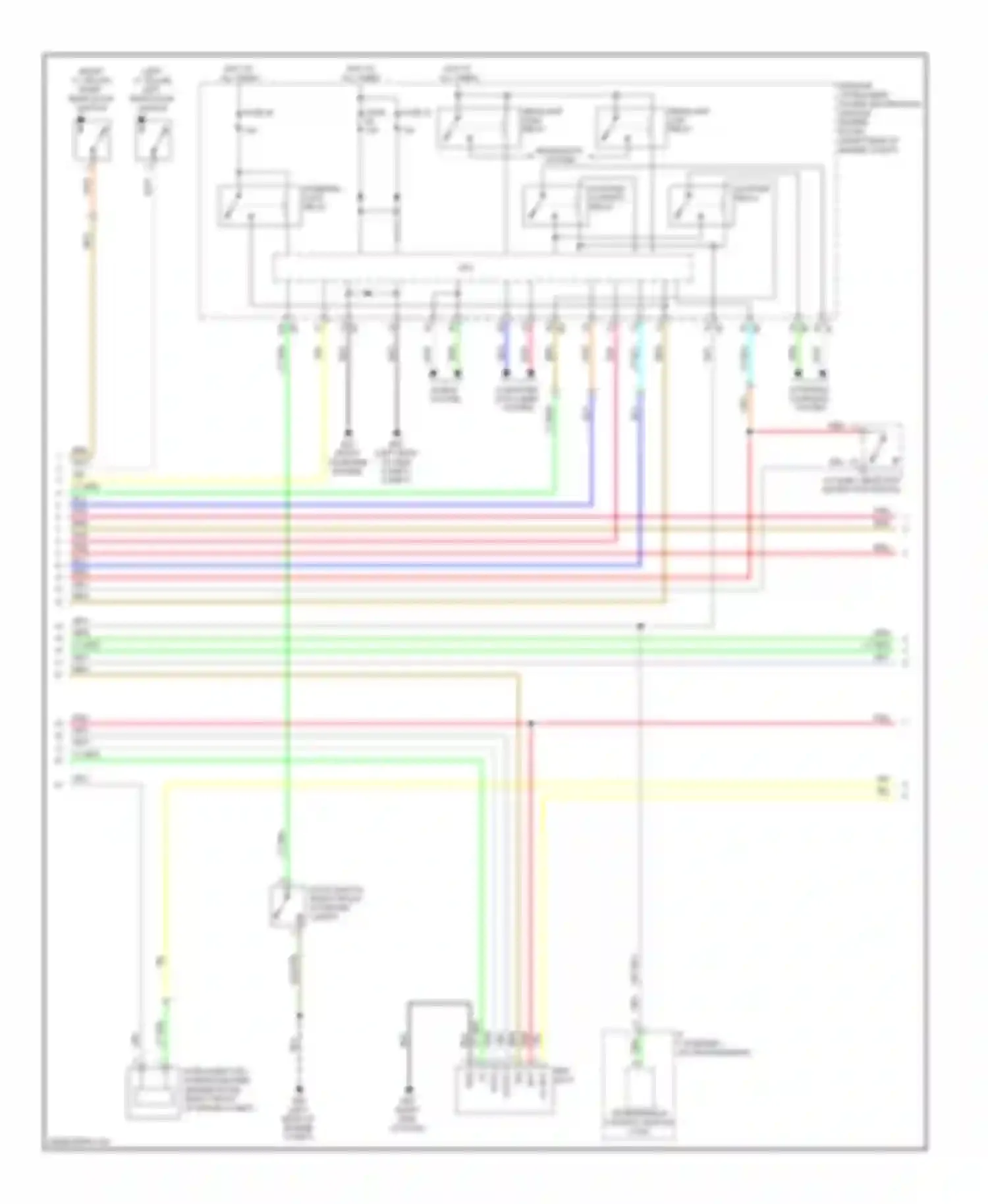 Wiring diagram fuse 50 fuse 51 for Infiniti FX50 II (2008-2012) (1 of 3)