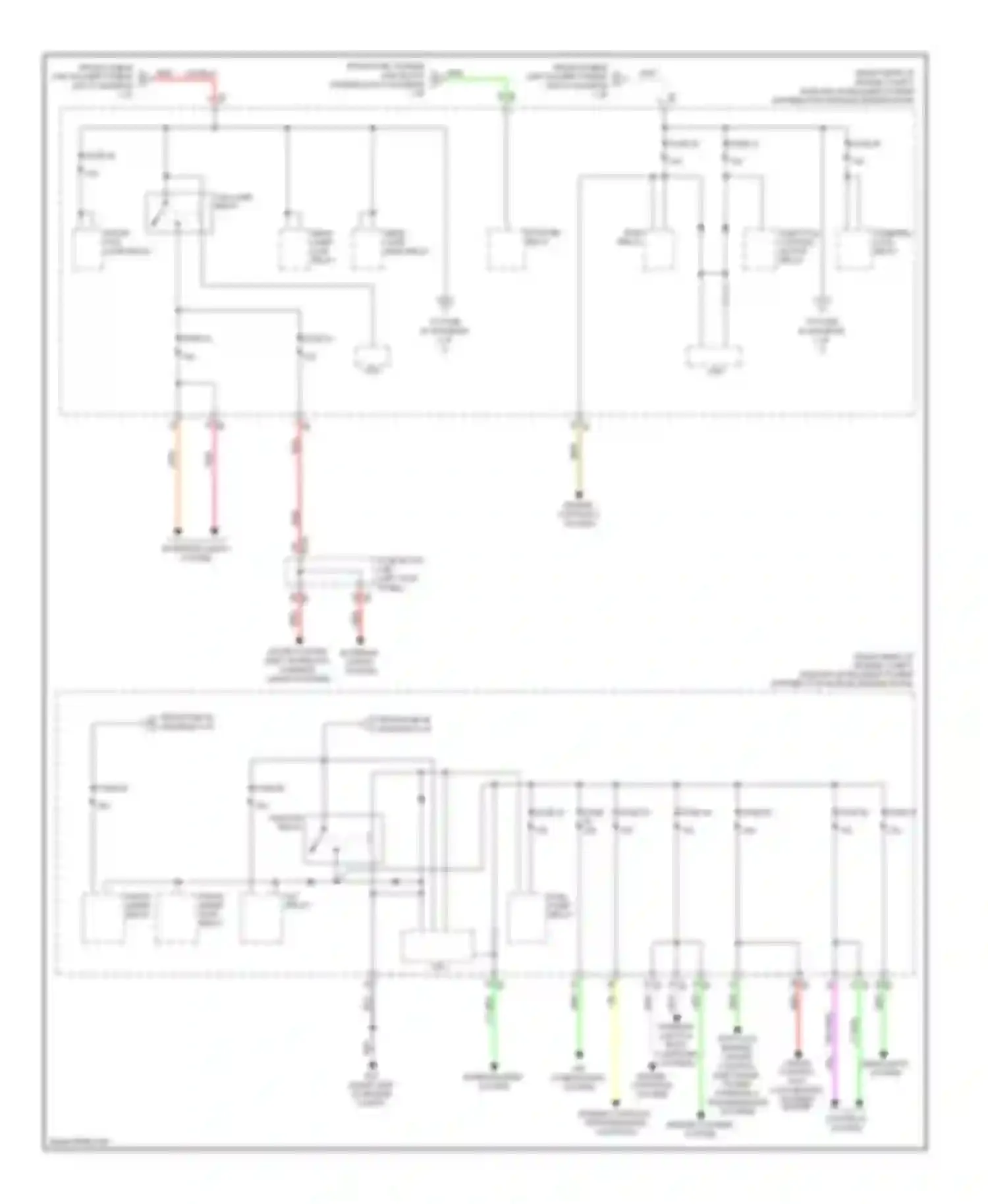 Wiring diagram fuse 58 for Infiniti FX50 II (2008-2012) (2 of 2)