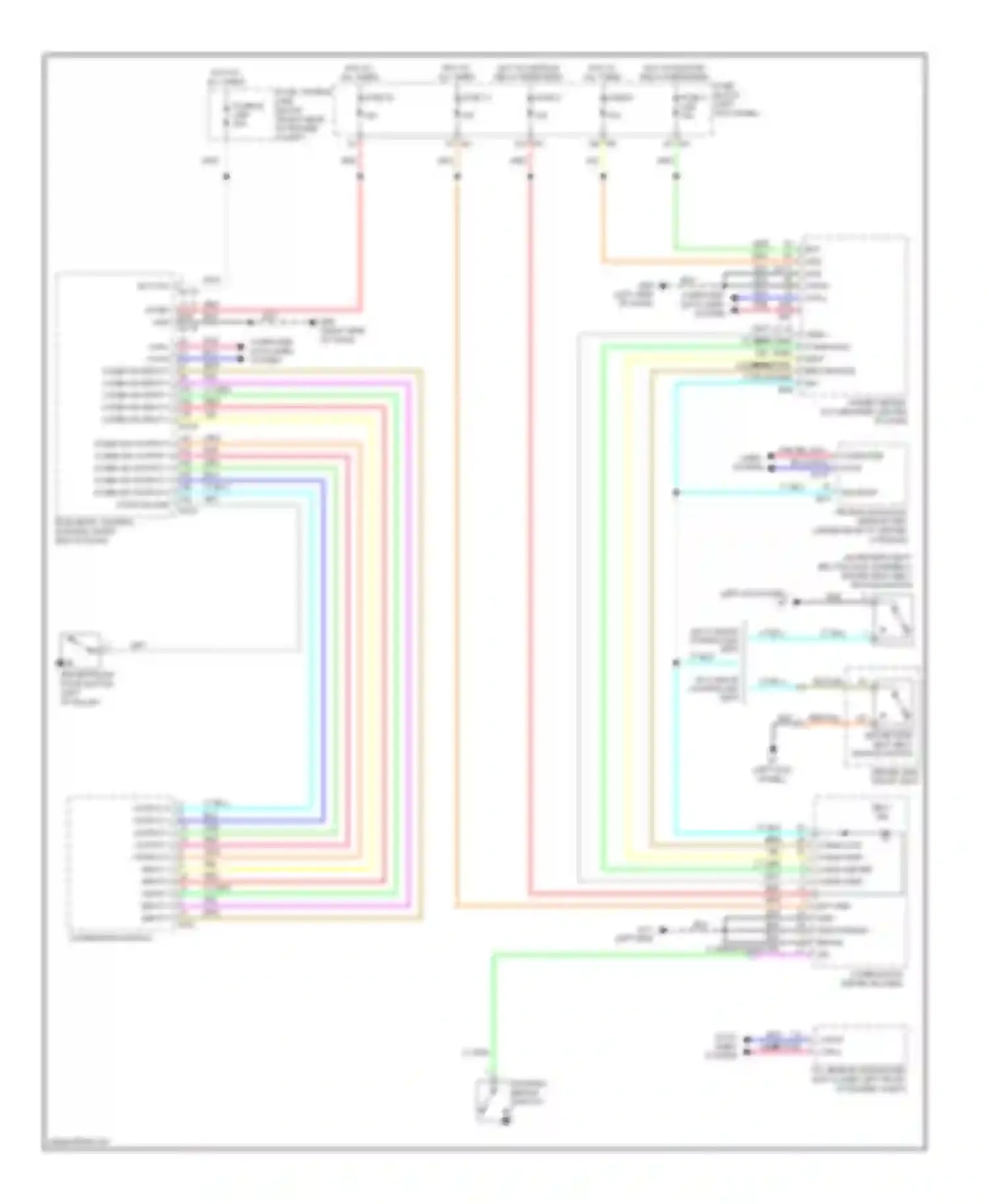 Wiring diagram fuse block for Infiniti FX50 II (2008-2012) (1 of 3)