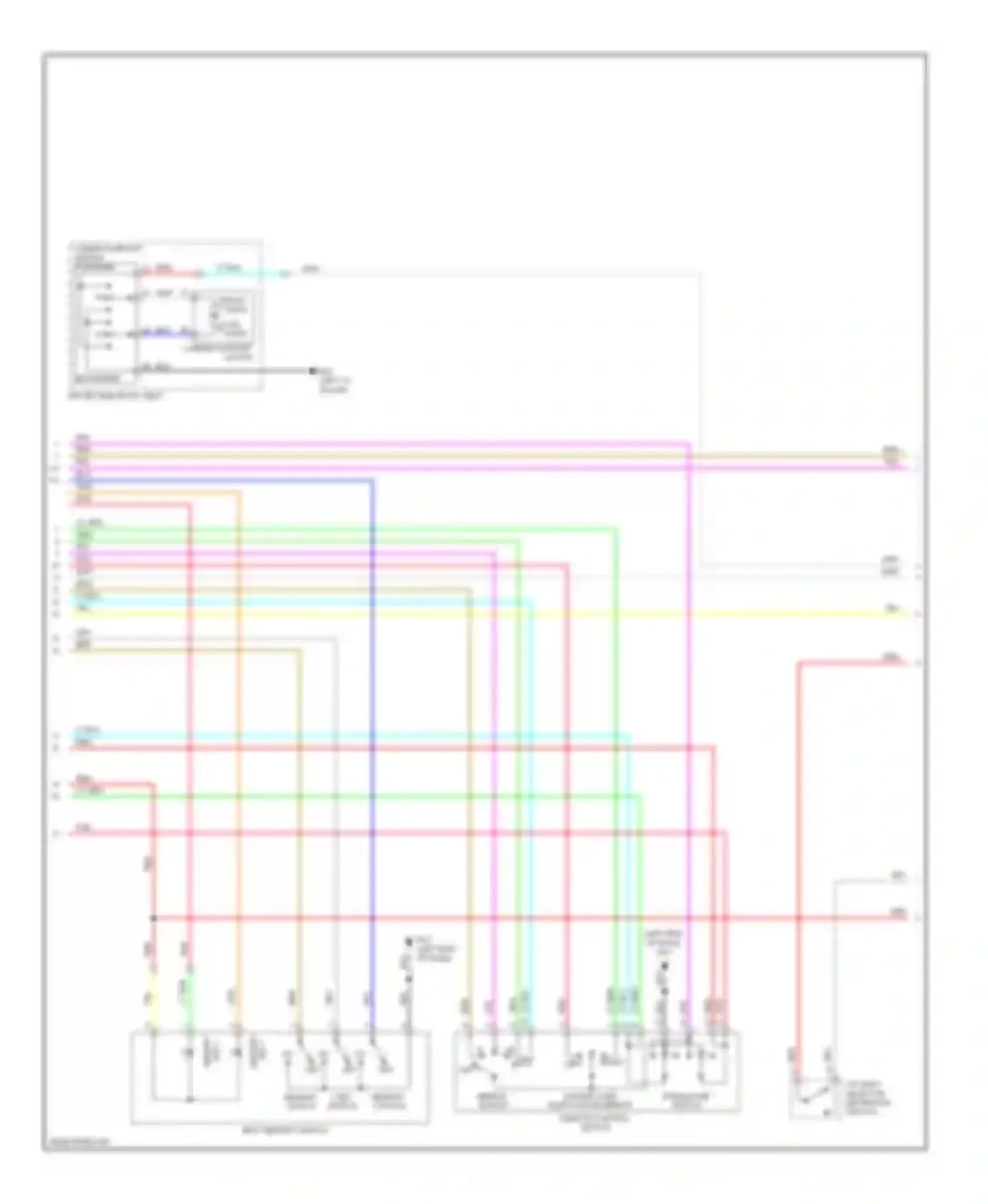 Wiring diagram left "c" pillar) for Infiniti FX50 II (2008-2012) (6 of 14)