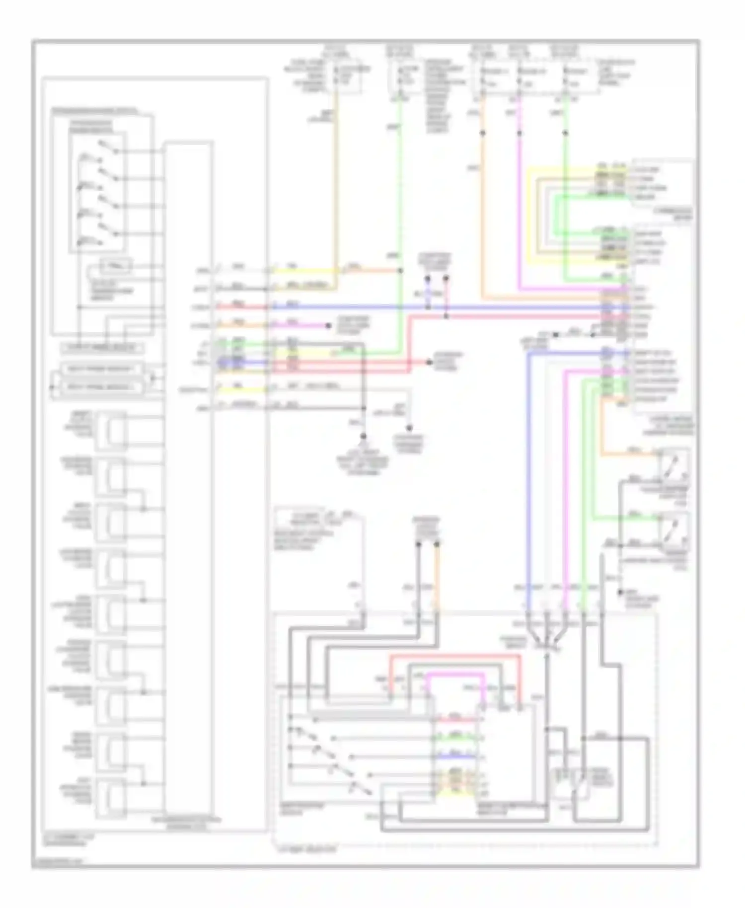 Wiring diagram mode select switch for Infiniti FX50 II (2008-2012) (1 of 1)