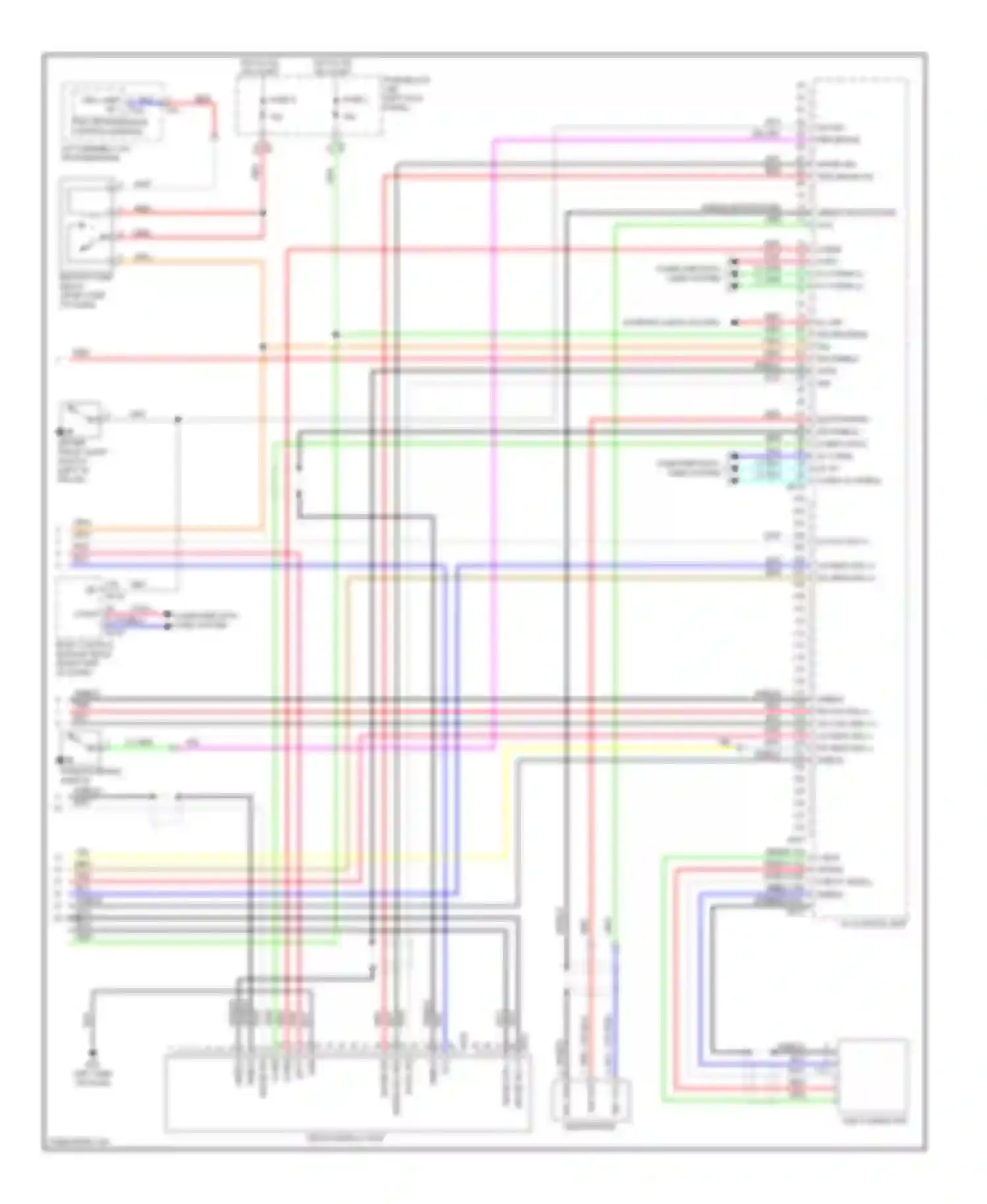 Wiring diagram shield 5 2 1 4 3 for Infiniti FX50 II (2008-2012) (1 of 2)