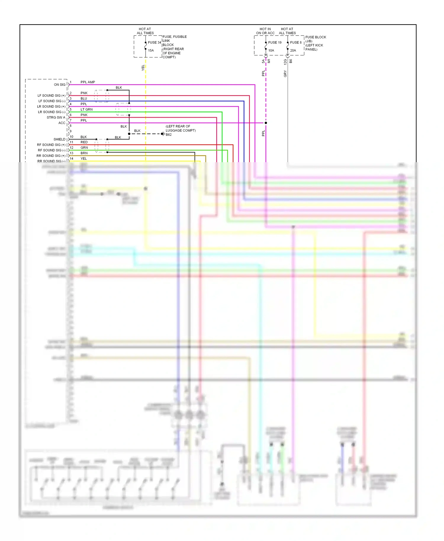 Infiniti FX50 II (2008-2012) source wiring diagram  (1 of 3)
