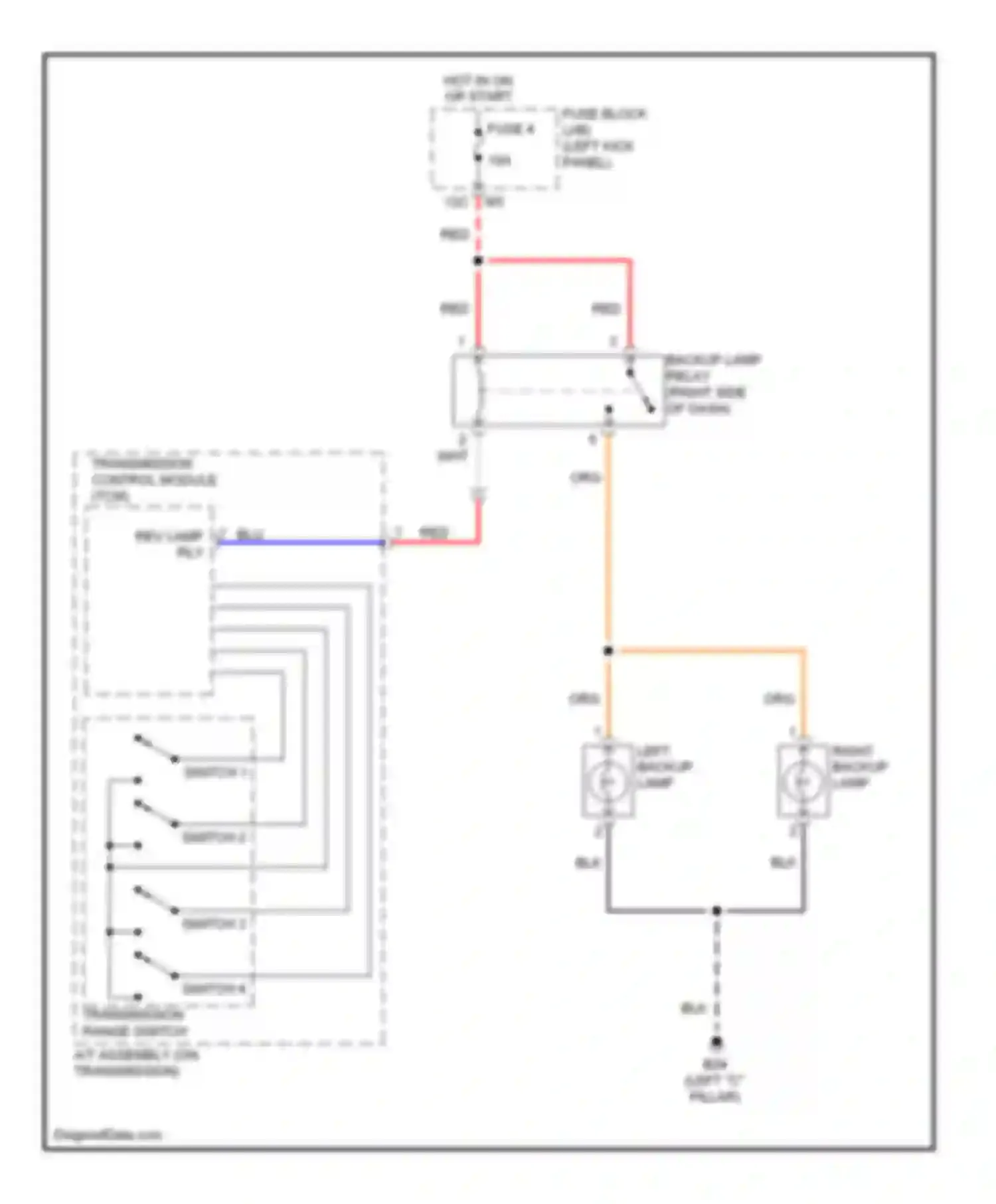 Wiring diagram switch 2 for Infiniti FX50 II (2008-2012) (1 of 1)