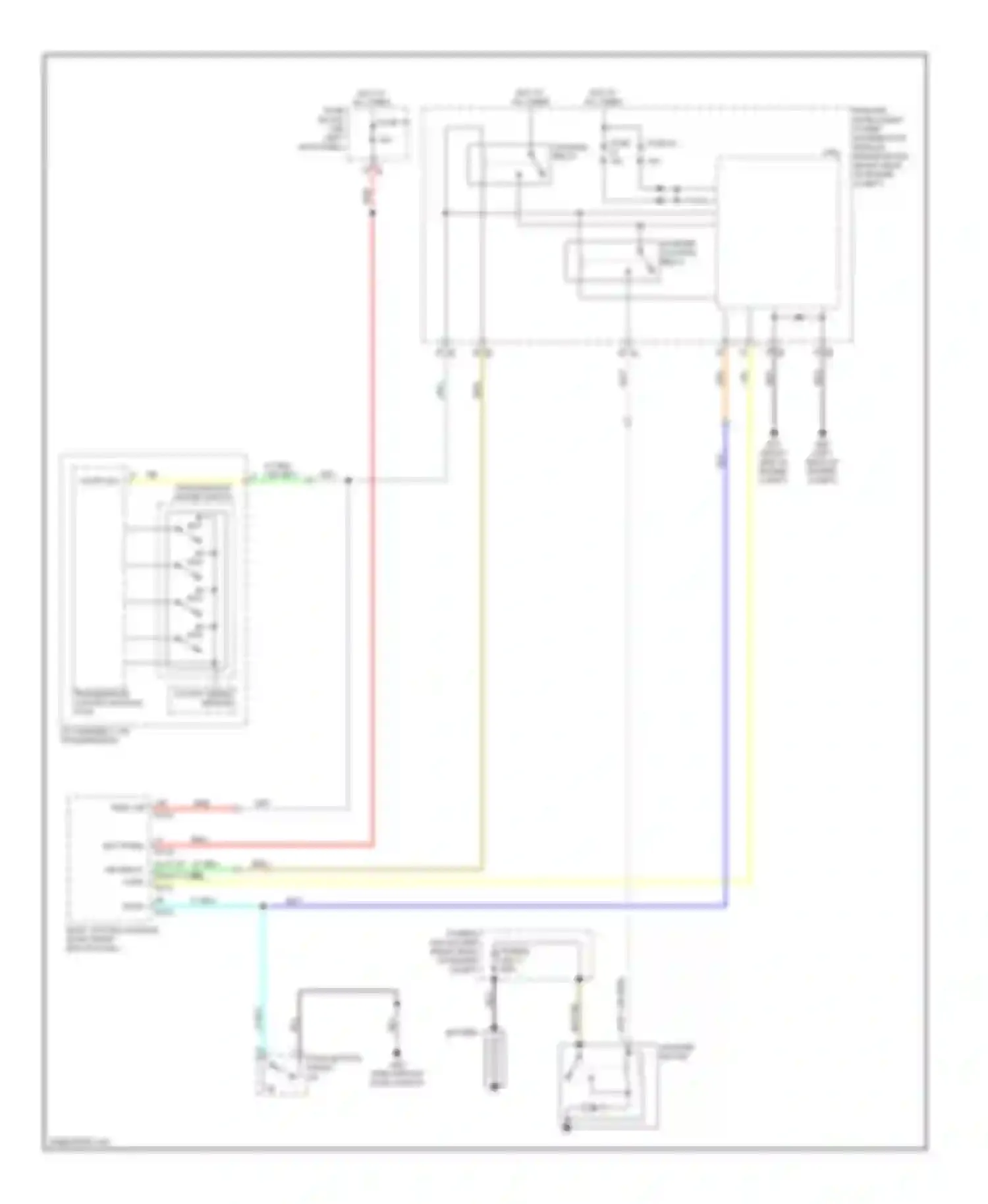 Wiring diagram transmission range switch for Infiniti FX50 II (2008-2012) (3 of 3)