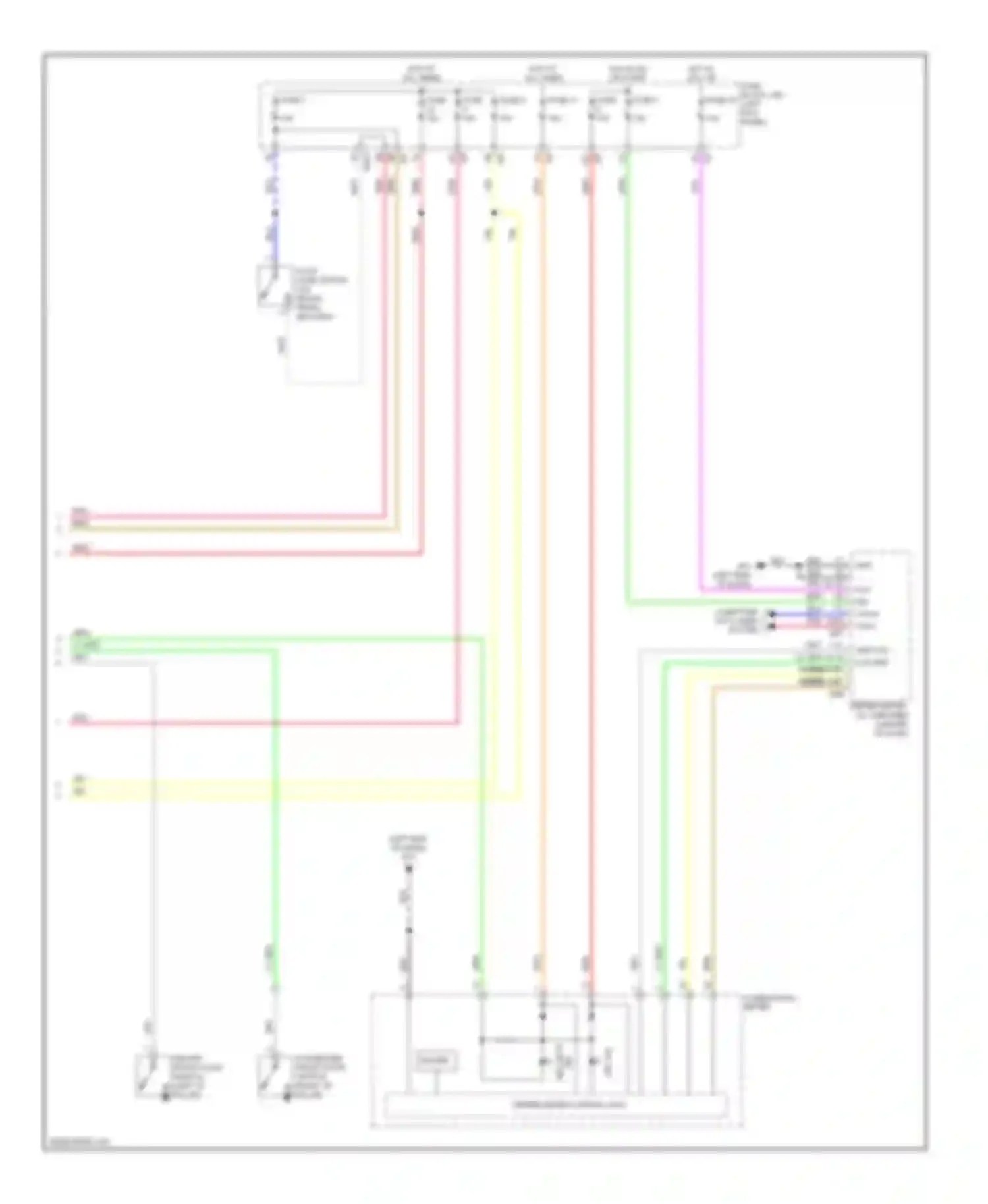 Wiring diagram unified meter, a/c amplifier for Infiniti FX50 II (2008-2012) (3 of 7)