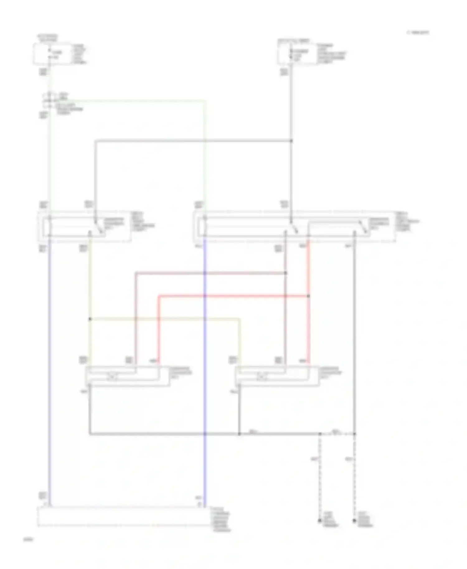 G20 Infiniti I (1991-1996): Cooling fan circuit, m/t