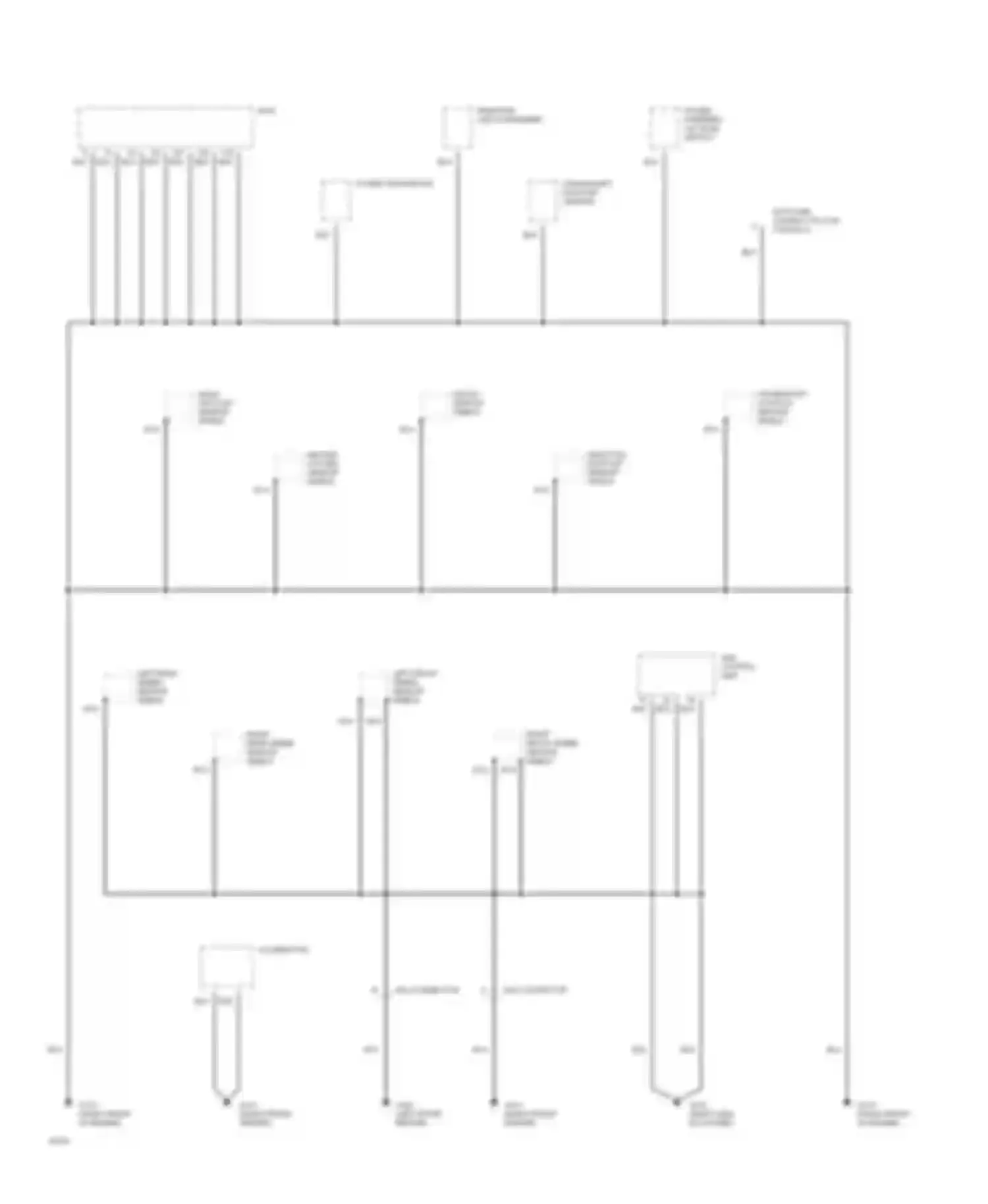 Wiring diagram abs control unit for Infiniti G20 I (1991-1996) (1 of 2)