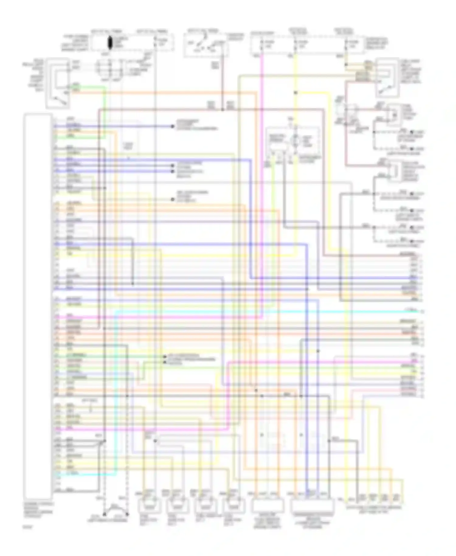 Wiring diagram blu/yel for Infiniti G20 I (1991-1996) (9 of 15)
