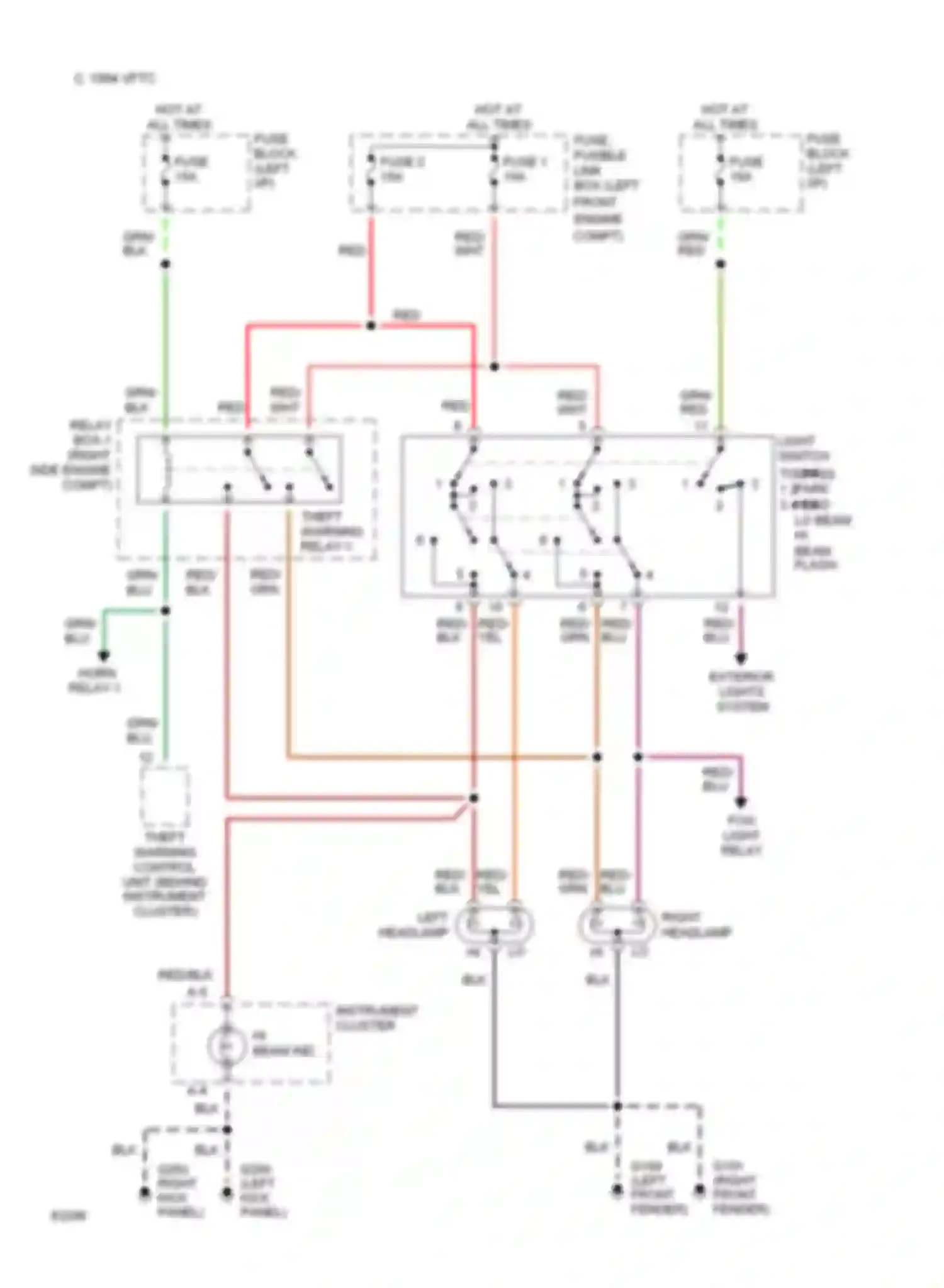 Wiring diagram fuse s for Infiniti G20 I (1991-1996) (4 of 6)