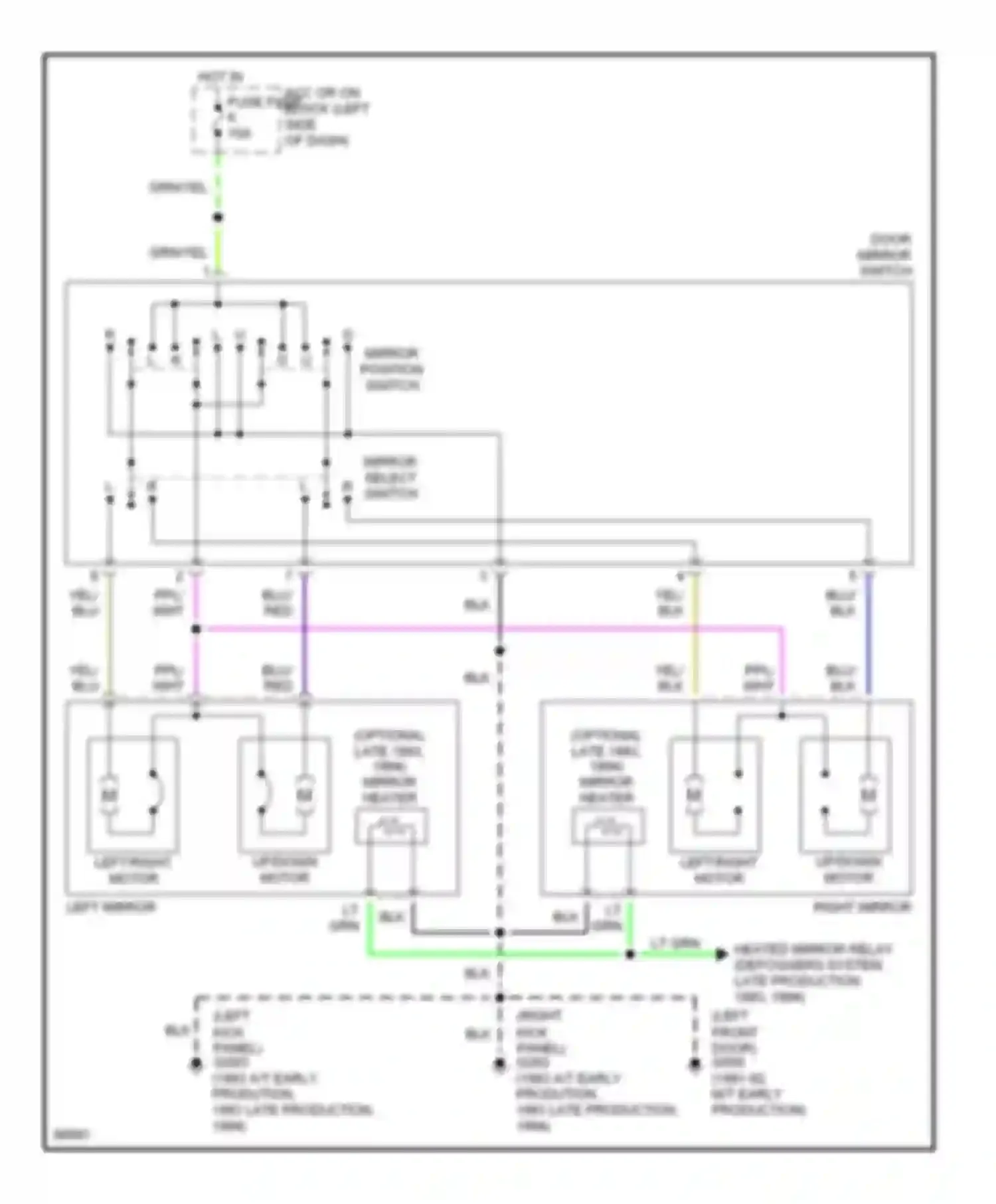 Wiring diagram grn/yel for Infiniti G20 I (1991-1996) (17 of 18)