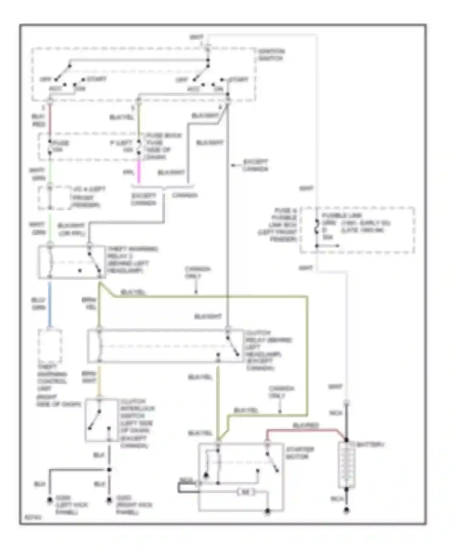Wiring diagram wht for Infiniti G20 I (1991-1996) (31 of 34)
