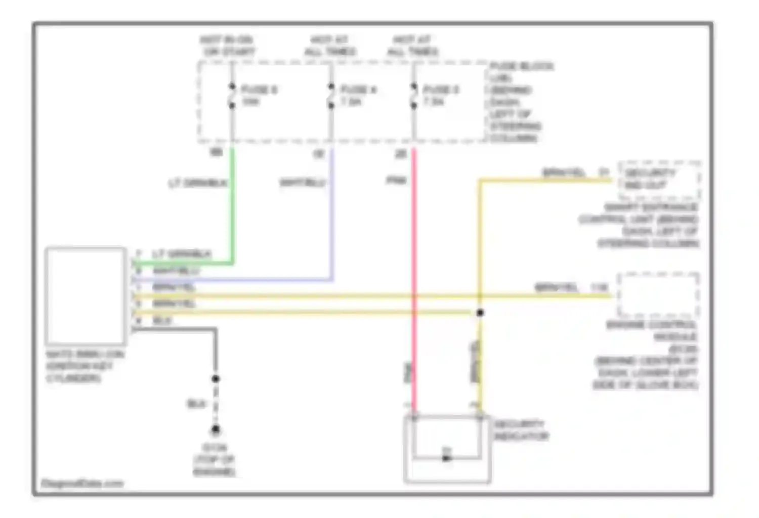 Car Wiring Diagrams for G20 Infiniti II (1999-2002): Immobilizer circuit (nats)