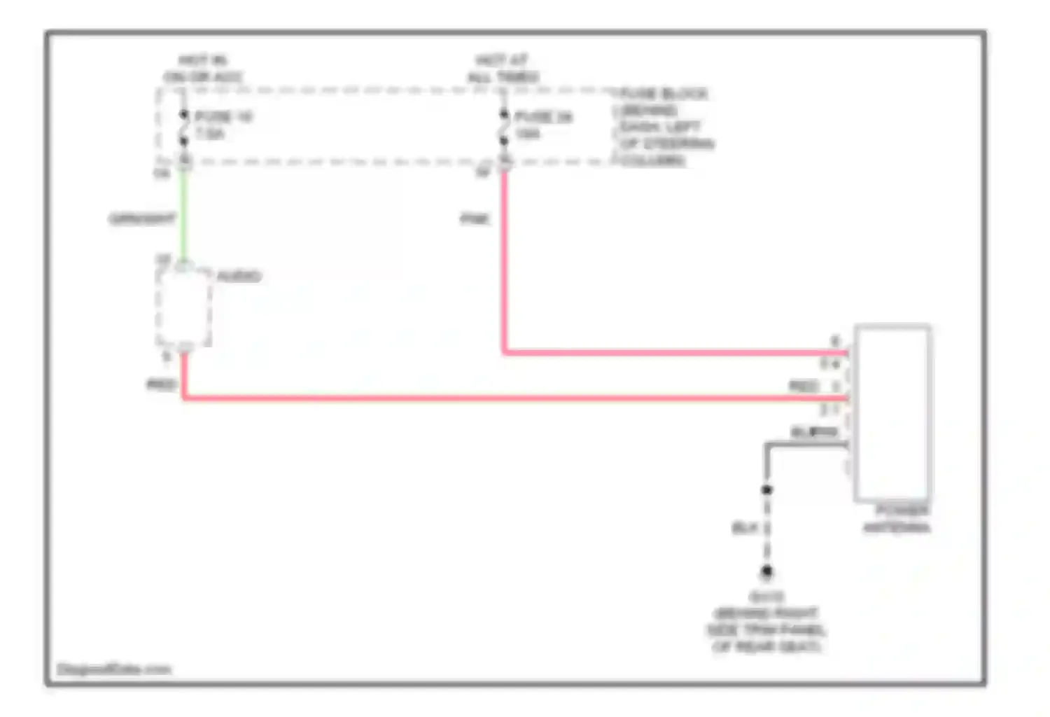 Wiring diagram fuse 24 for Infiniti G20 II (1999-2002) (6 of 11)