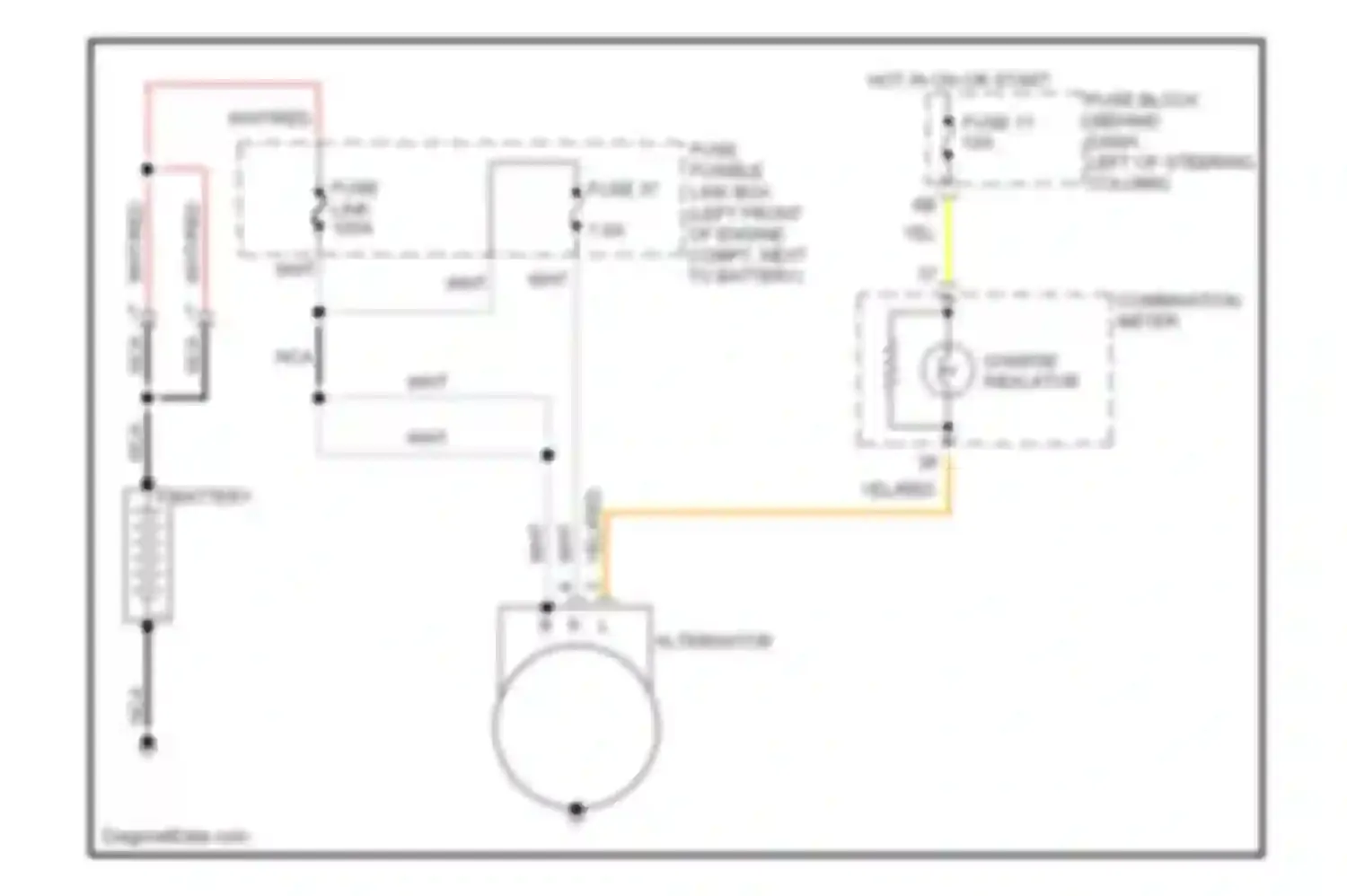 Wiring diagram fuse 37 for Infiniti G20 II (1999-2002) (1 of 1)