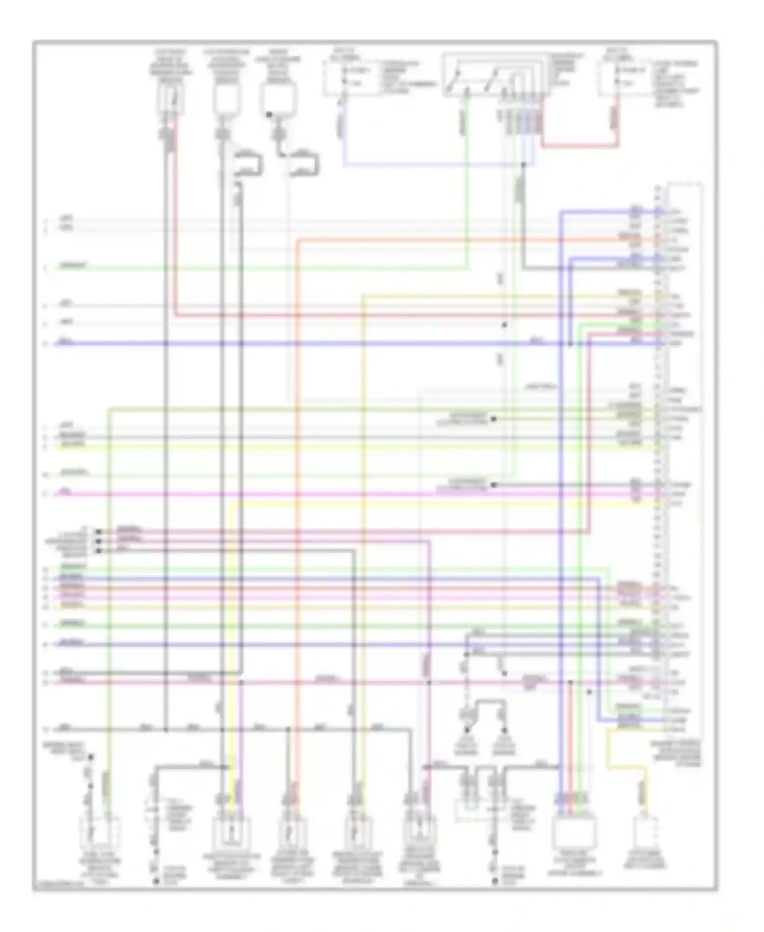 Wiring diagram instrument cluster system for Infiniti G20 II (1999-2002) (1 of 1)