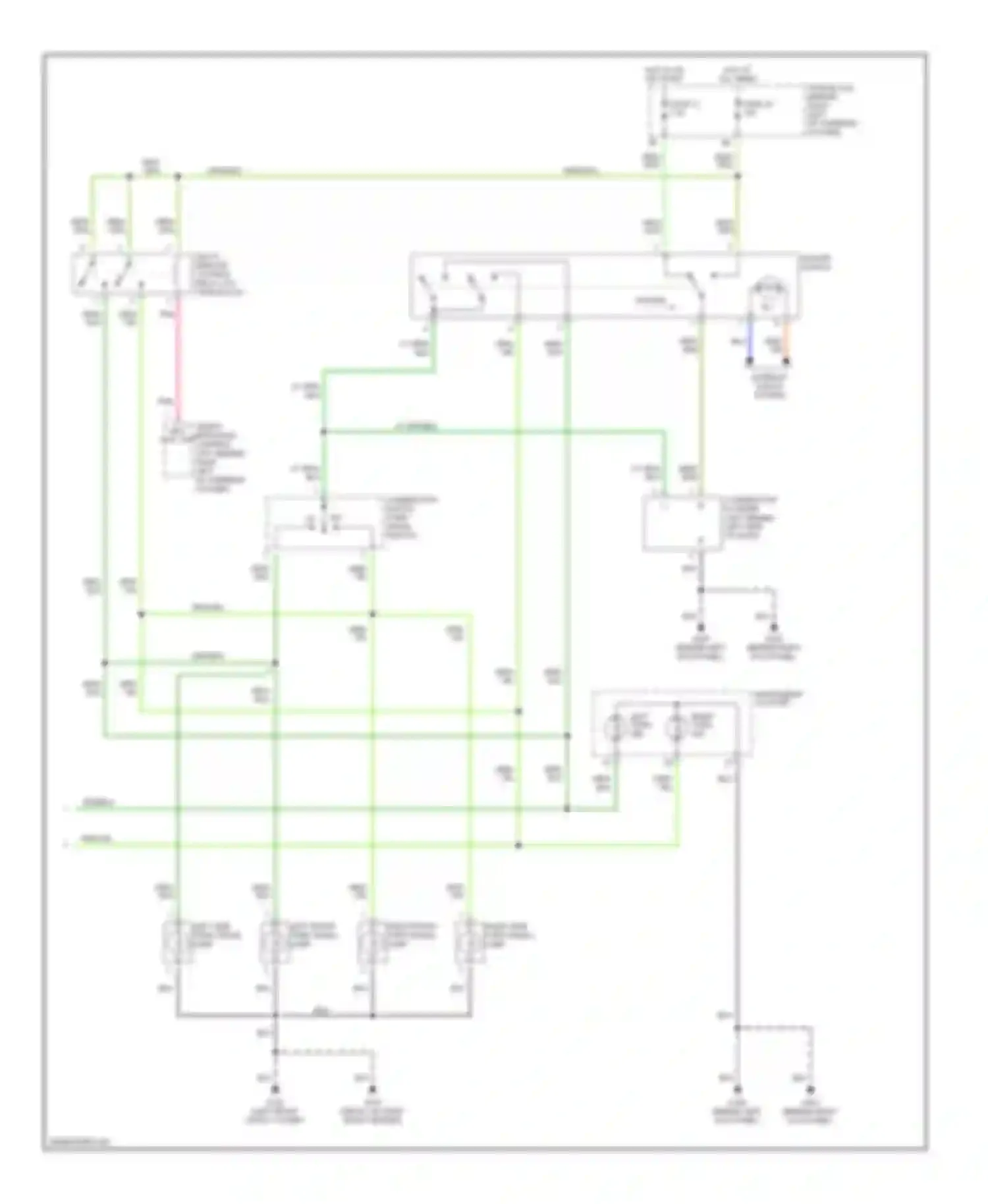 Wiring diagram left front turn signal lamp for Infiniti G20 II (1999-2002) (1 of 1)