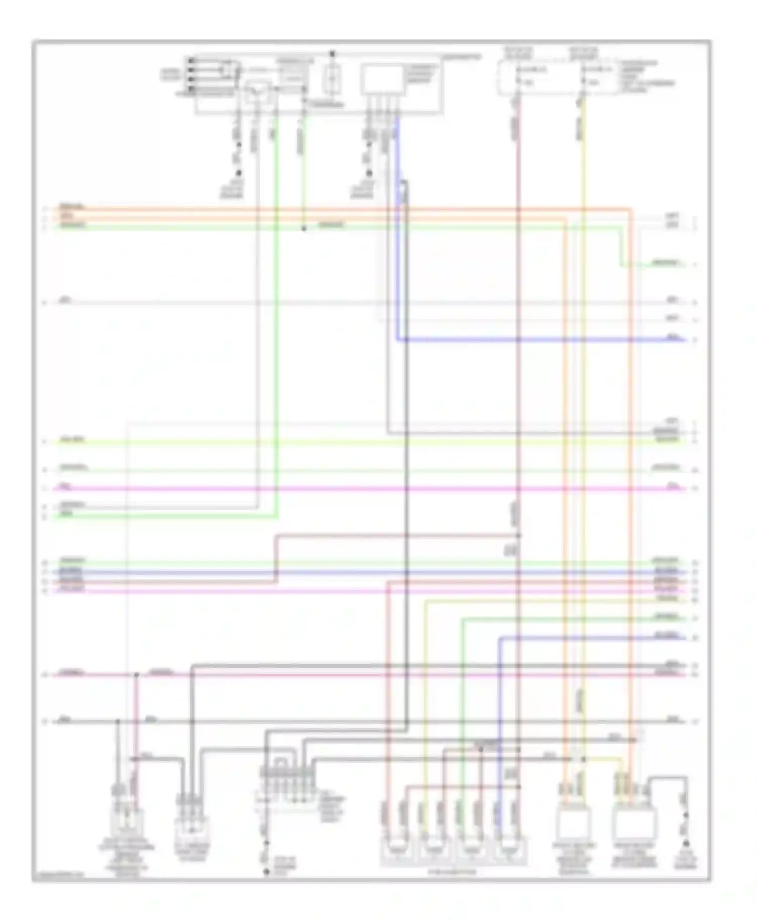 Wiring diagram top of engine) for Infiniti G20 II (1999-2002) (8 of 9)