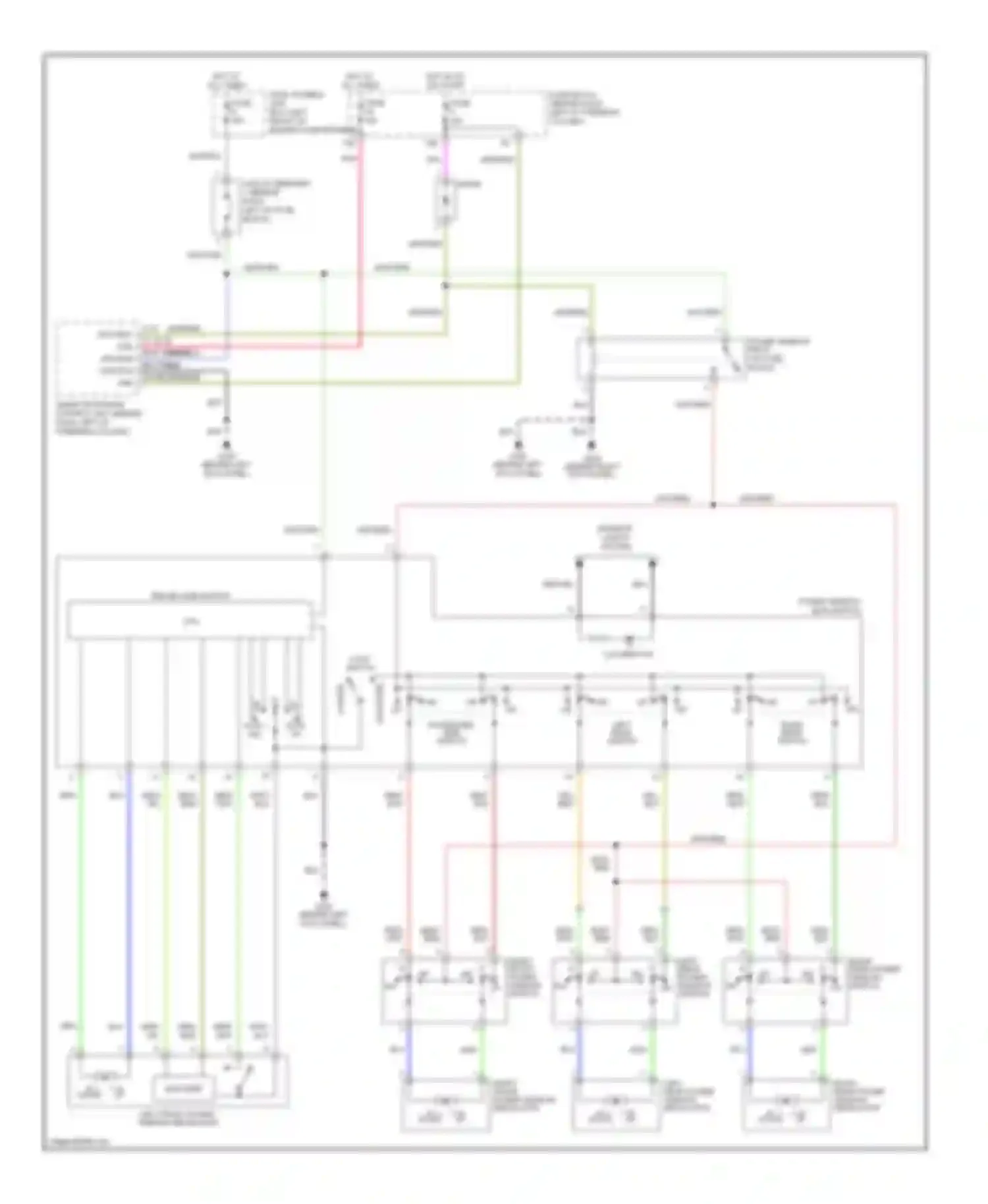 Wiring diagram up down for Infiniti G20 II (1999-2002) (1 of 1)