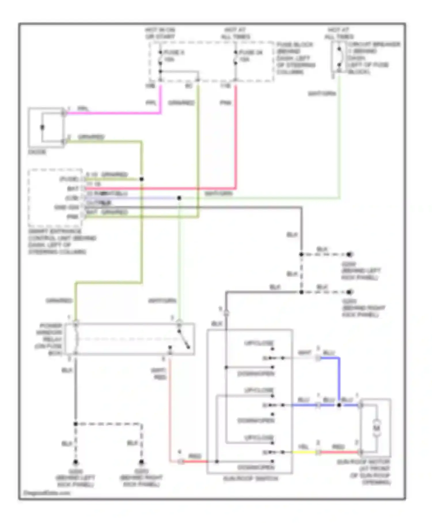 Wiring diagram wht for Infiniti G20 II (1999-2002) (18 of 24)