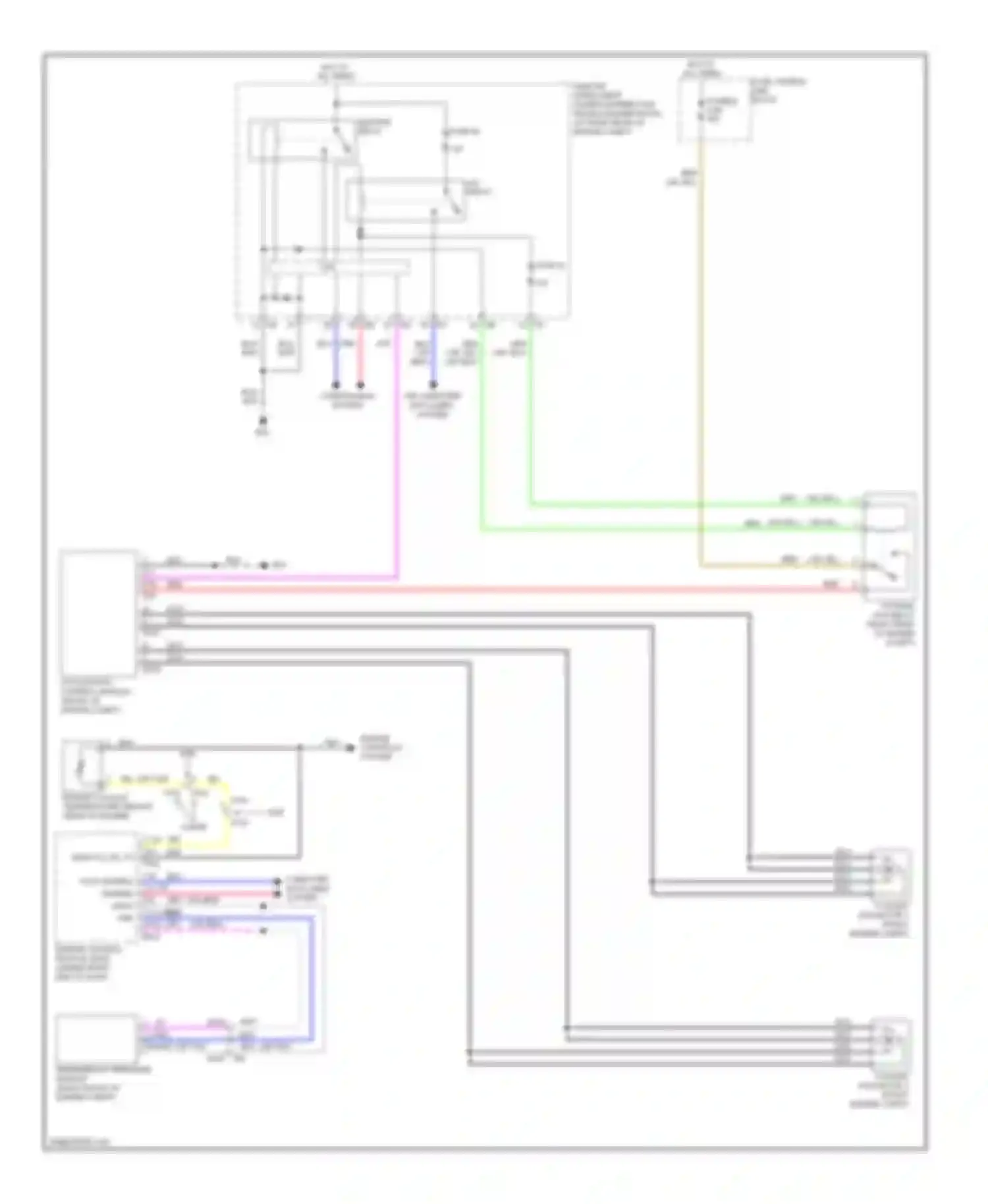 G25 Infiniti IV facelift (2006-2013): Cooling fan circuit