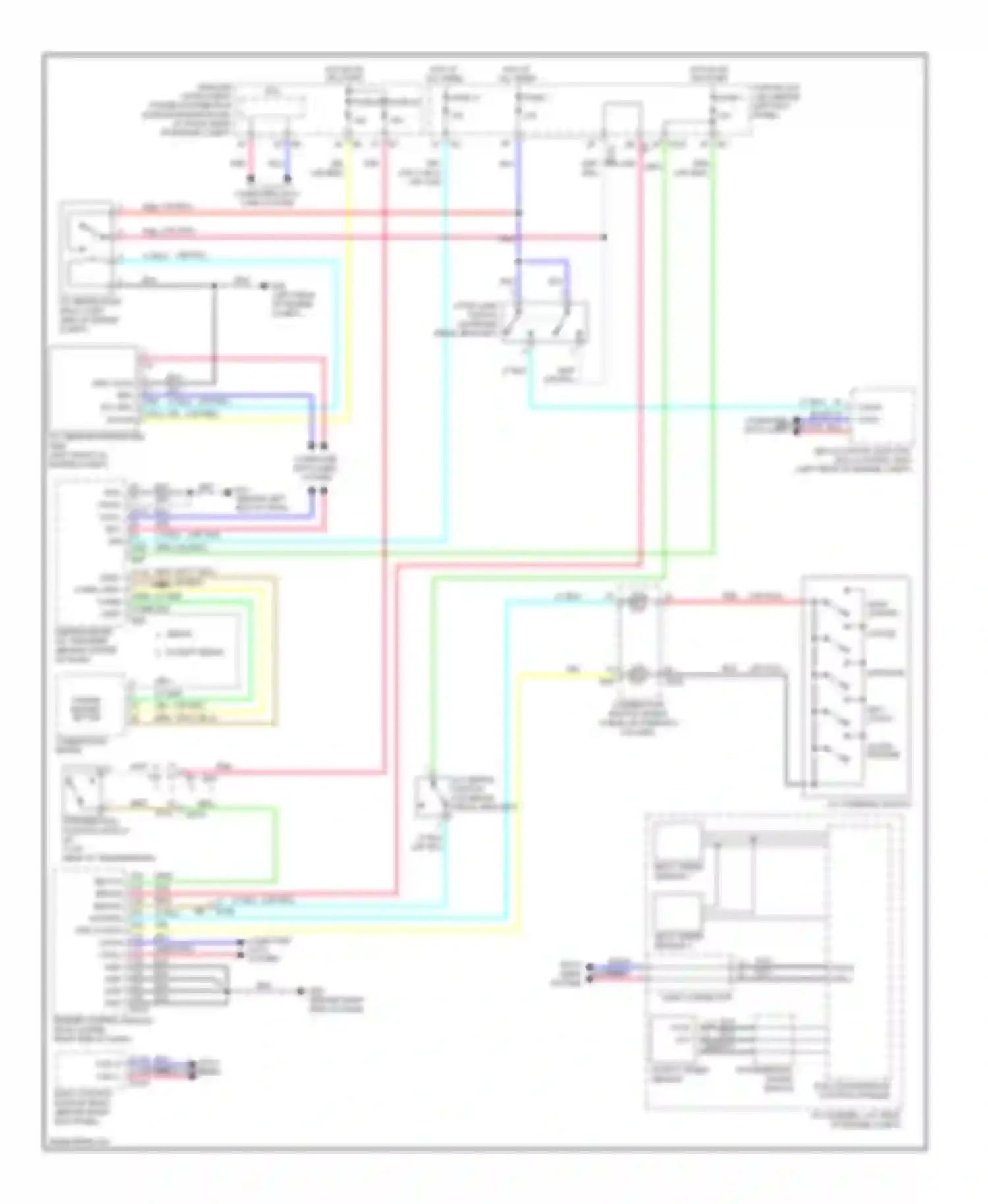 G25 Infiniti IV facelift (2006-2013): Intelligent cruise control circuit