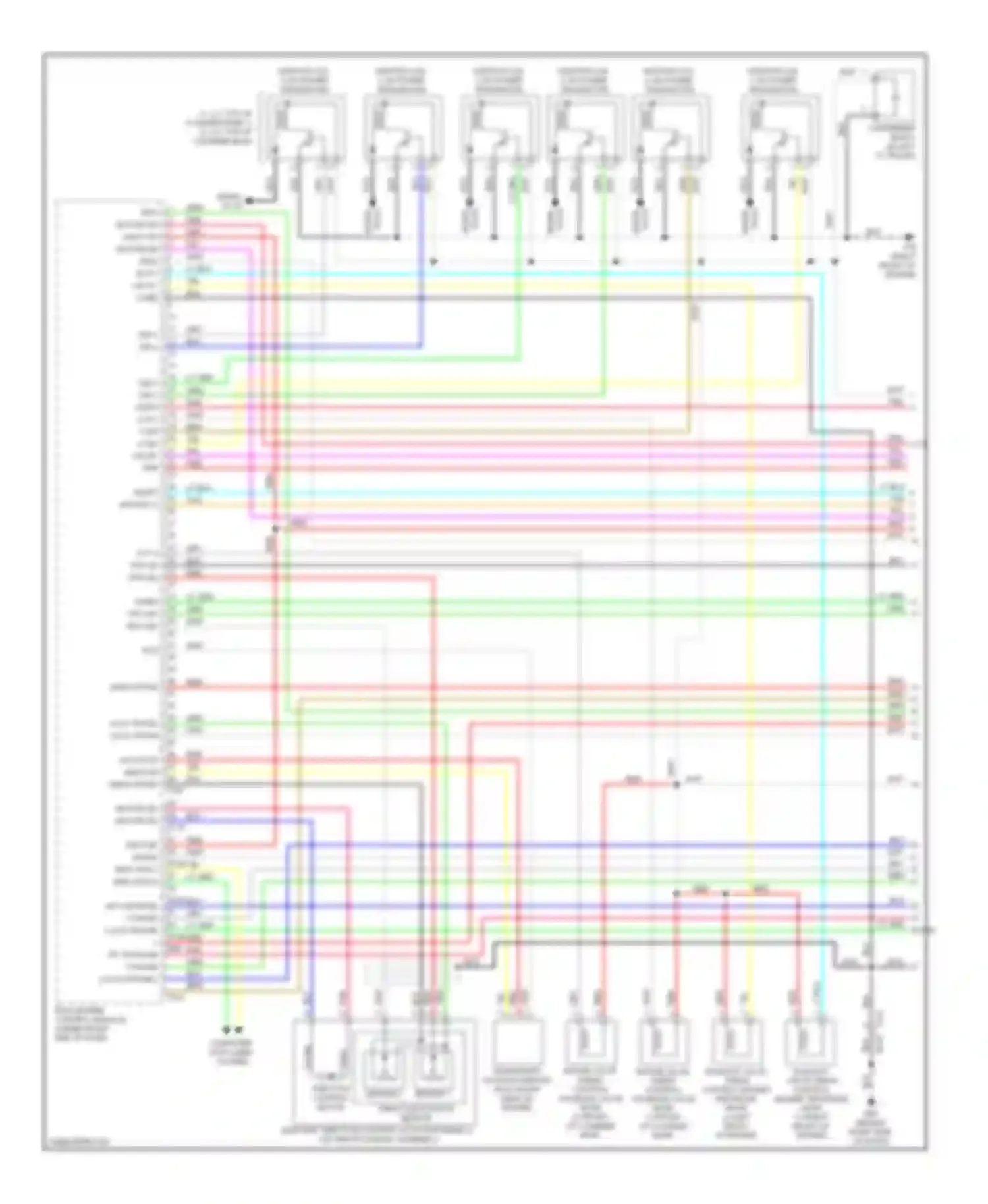 G25 Infiniti IV facelift (2006-2013): Wiring diagram engine performance 2.5l (1 of 5)