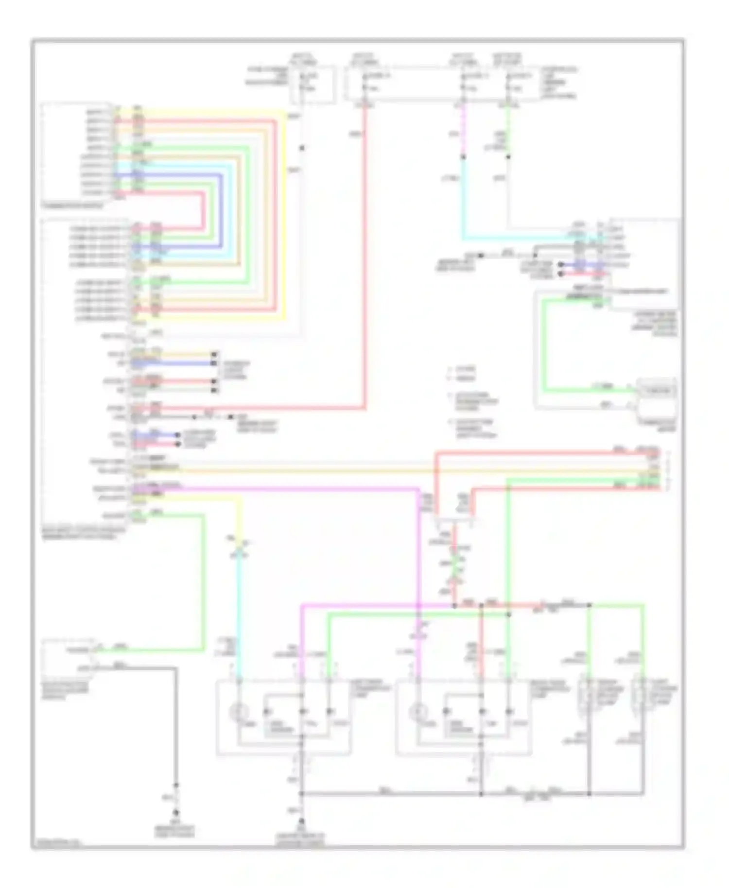 G25 Infiniti IV facelift (2006-2013): Exterior lamps circuit (1 of 3)