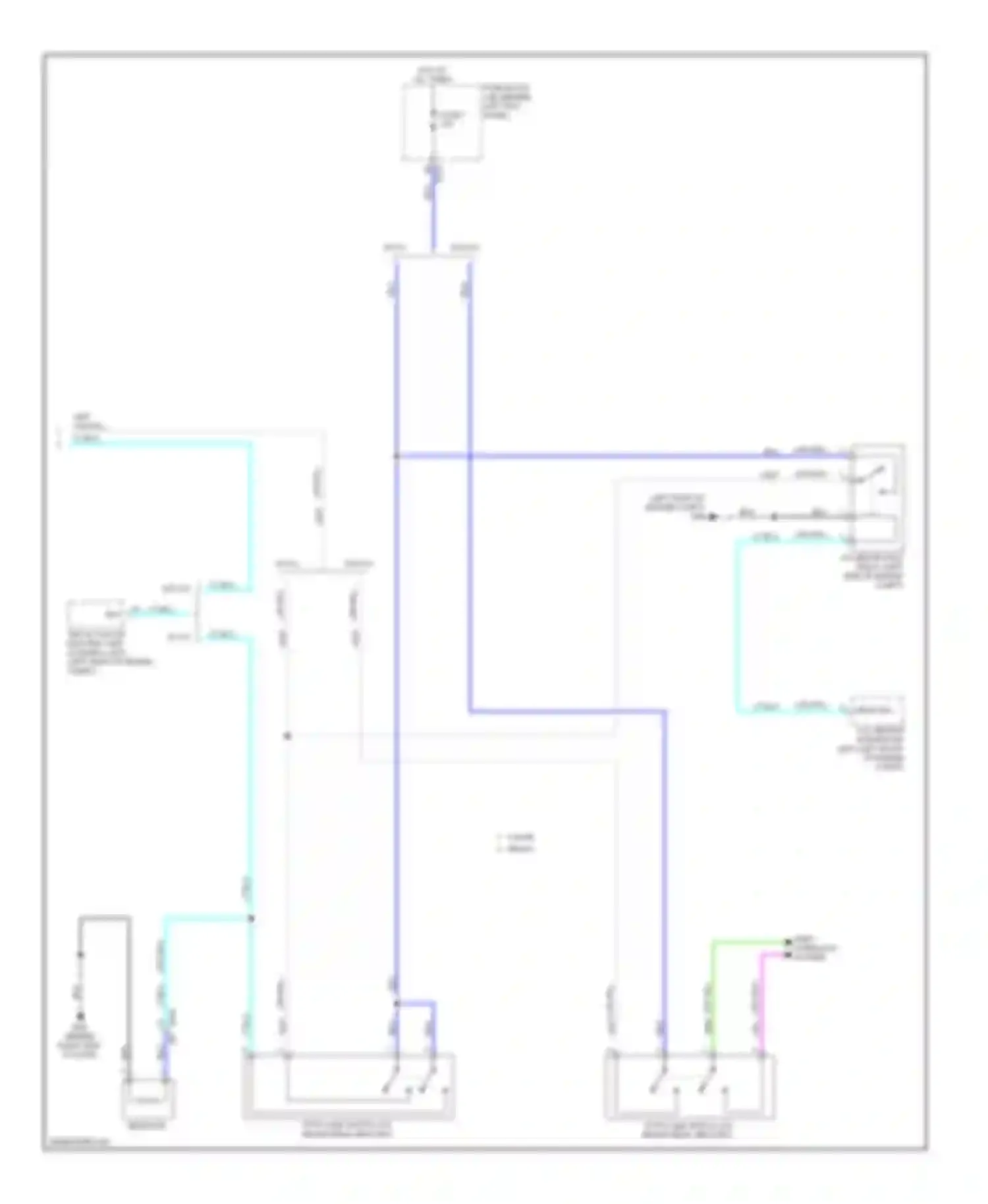 G25 Infiniti IV facelift (2006-2013): Exterior lamps circuit (3 of 3)