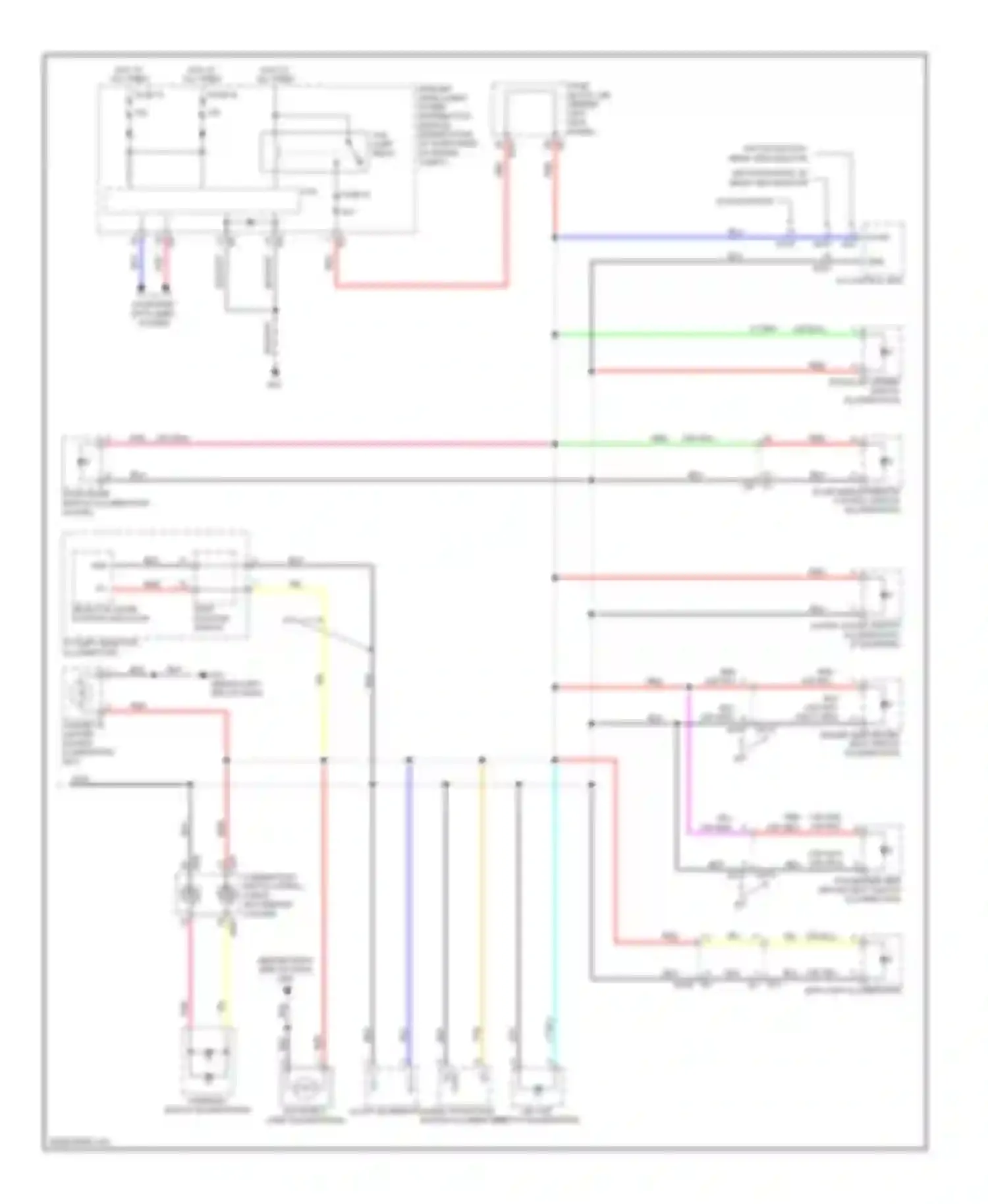 G25 Infiniti IV facelift (2006-2013): Instrument illumination circuit (2 of 2)