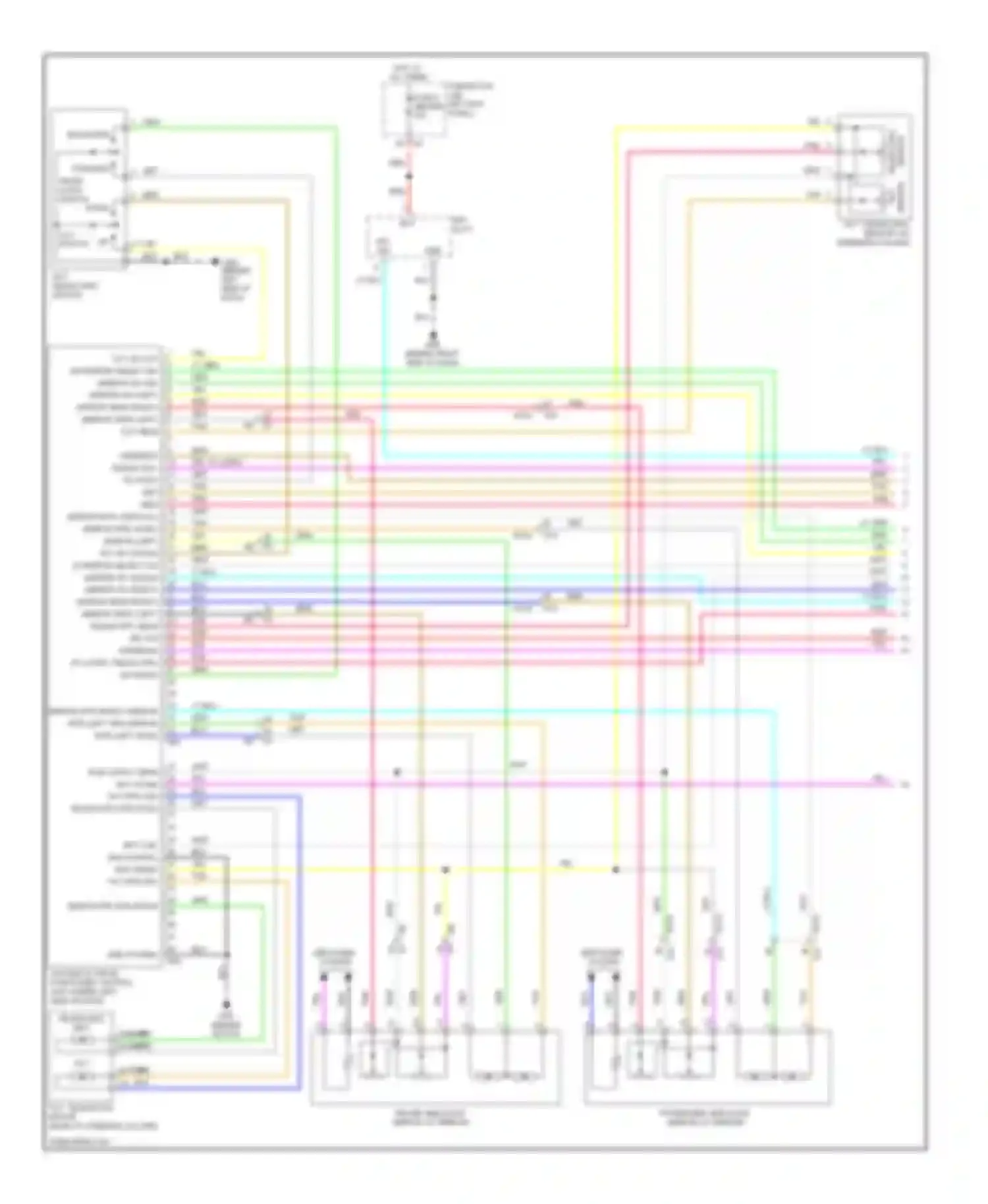 G25 Infiniti IV facelift (2006-2013): Memory systems circuit, sedan (1 of 3)