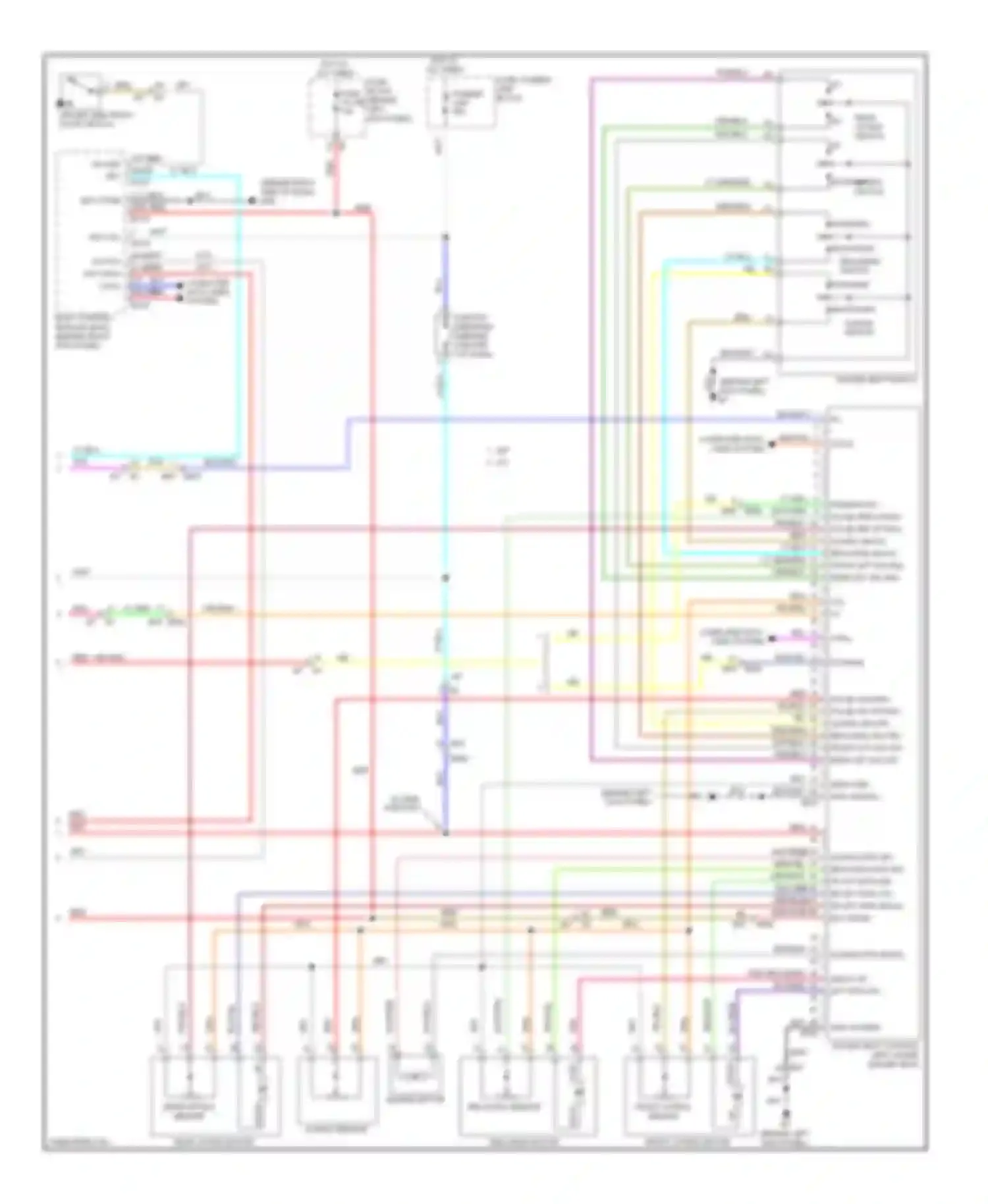 G25 Infiniti IV facelift (2006-2013): Memory systems circuit, sedan (3 of 3)