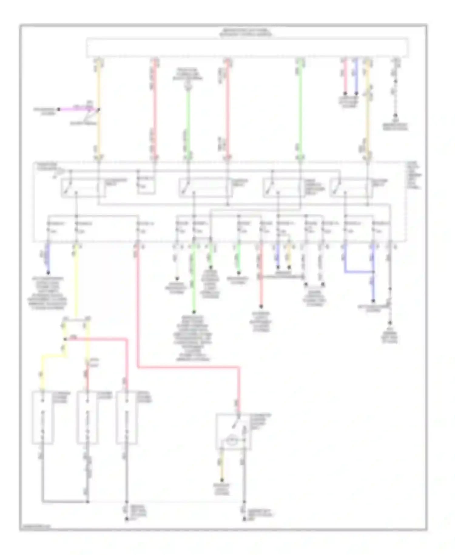 G25 Infiniti IV facelift (2006-2013): Power distribution circuit (2 of 3)