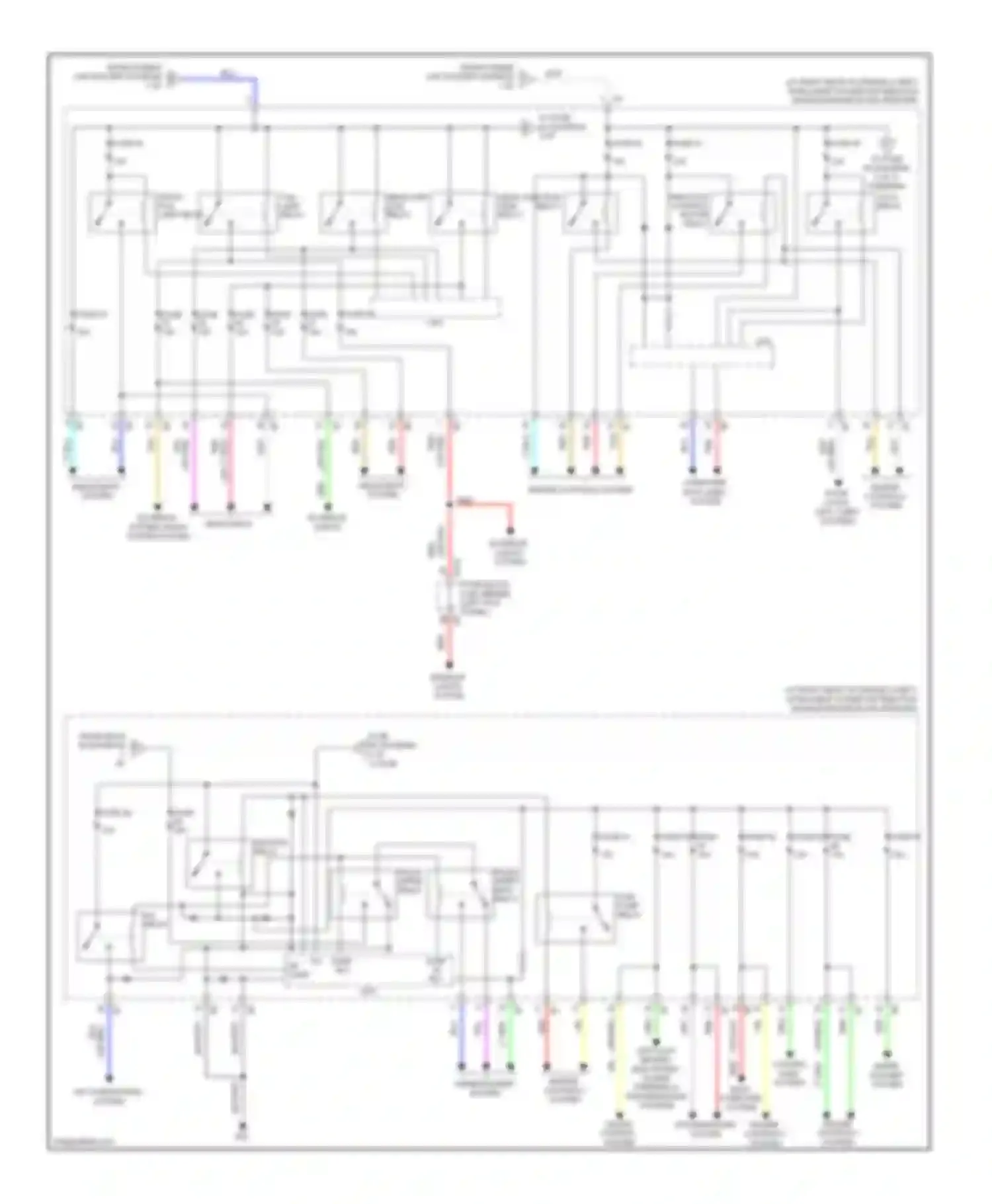 G25 Infiniti IV facelift (2006-2013): Power distribution circuit (3 of 3)