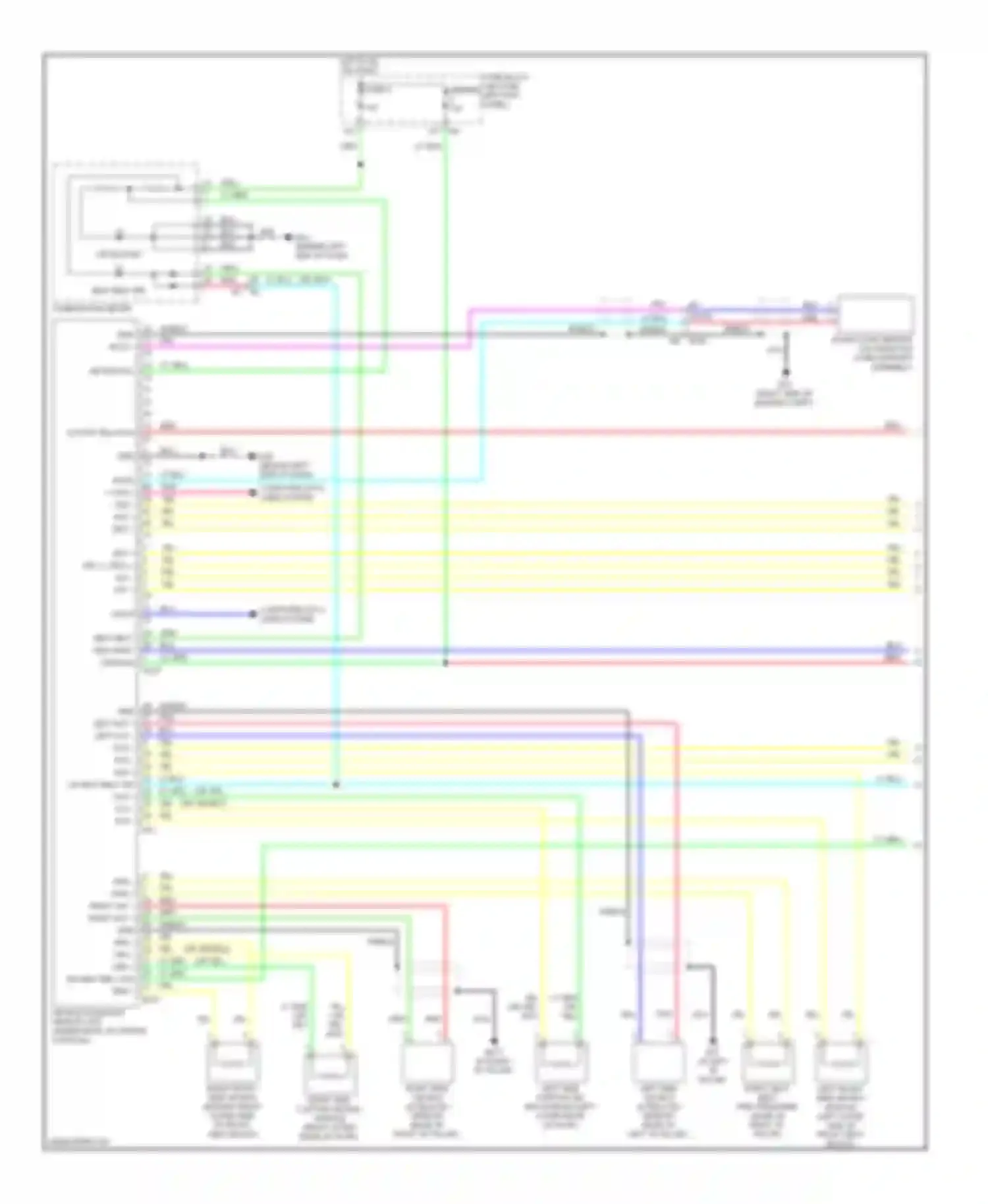 G25 Infiniti IV facelift (2006-2013): Supplemental restraints circuit (1 of 2)