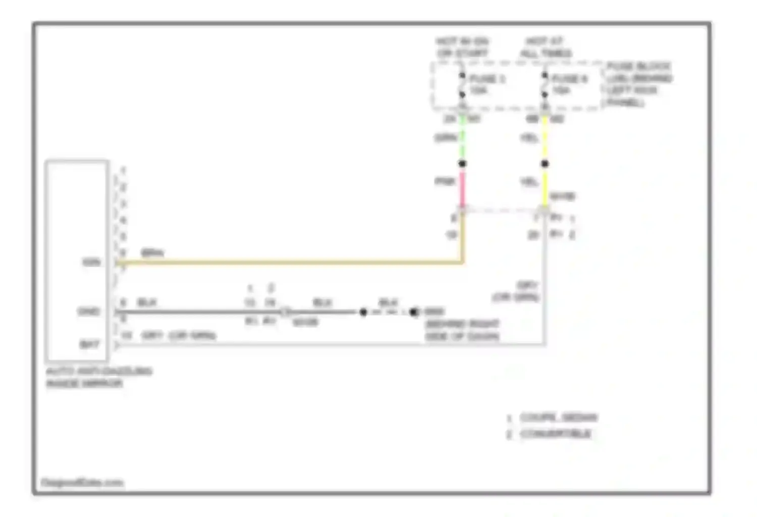 Wiring diagram 8 9 10 gnd for Infiniti G25 IV facelift (2006-2013) (1 of 1)