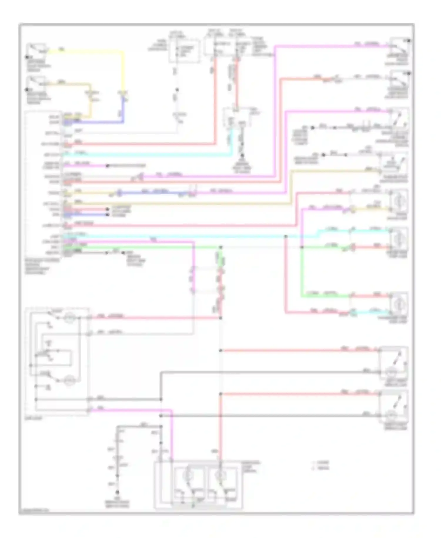 Wiring diagram 89 90 91 push sw can-l can-h pnk for Infiniti G25 IV facelift (2006-2013) (1 of 1)
