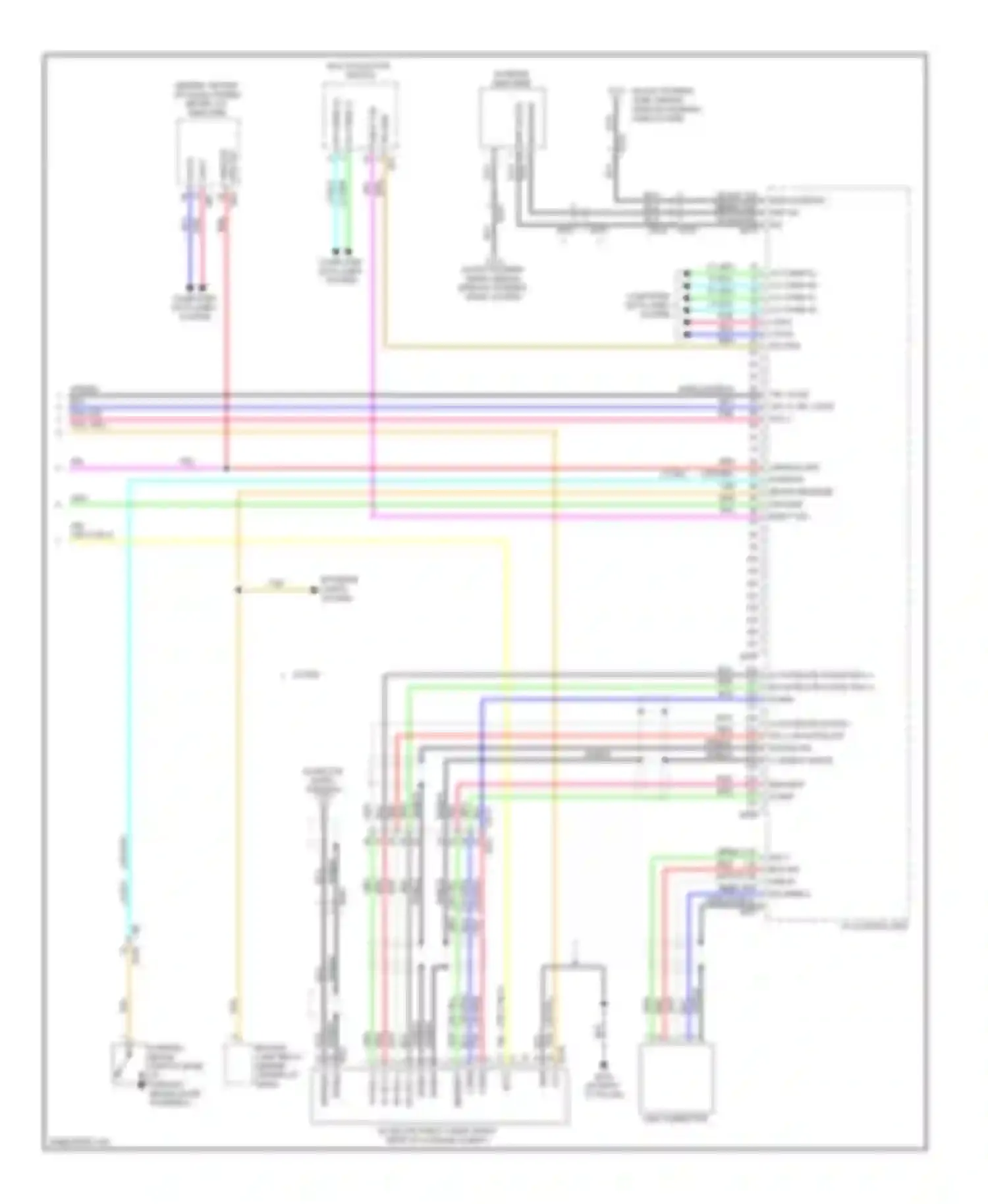 Wiring diagram am-fm main for Infiniti G25 IV facelift (2006-2013) (2 of 4)