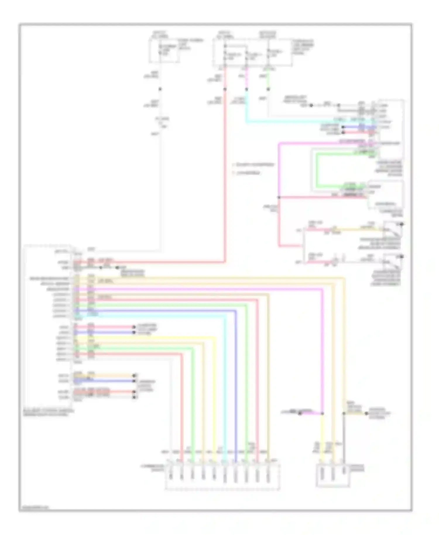 Wiring diagram combination switch for Infiniti G25 IV facelift (2006-2013) (4 of 7)