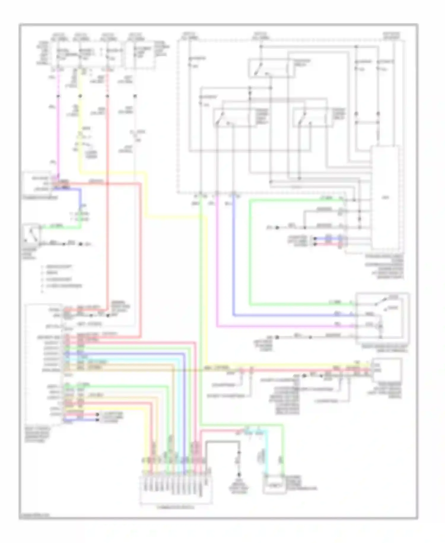 Wiring diagram input 1 for Infiniti G25 IV facelift (2006-2013) (2 of 2)