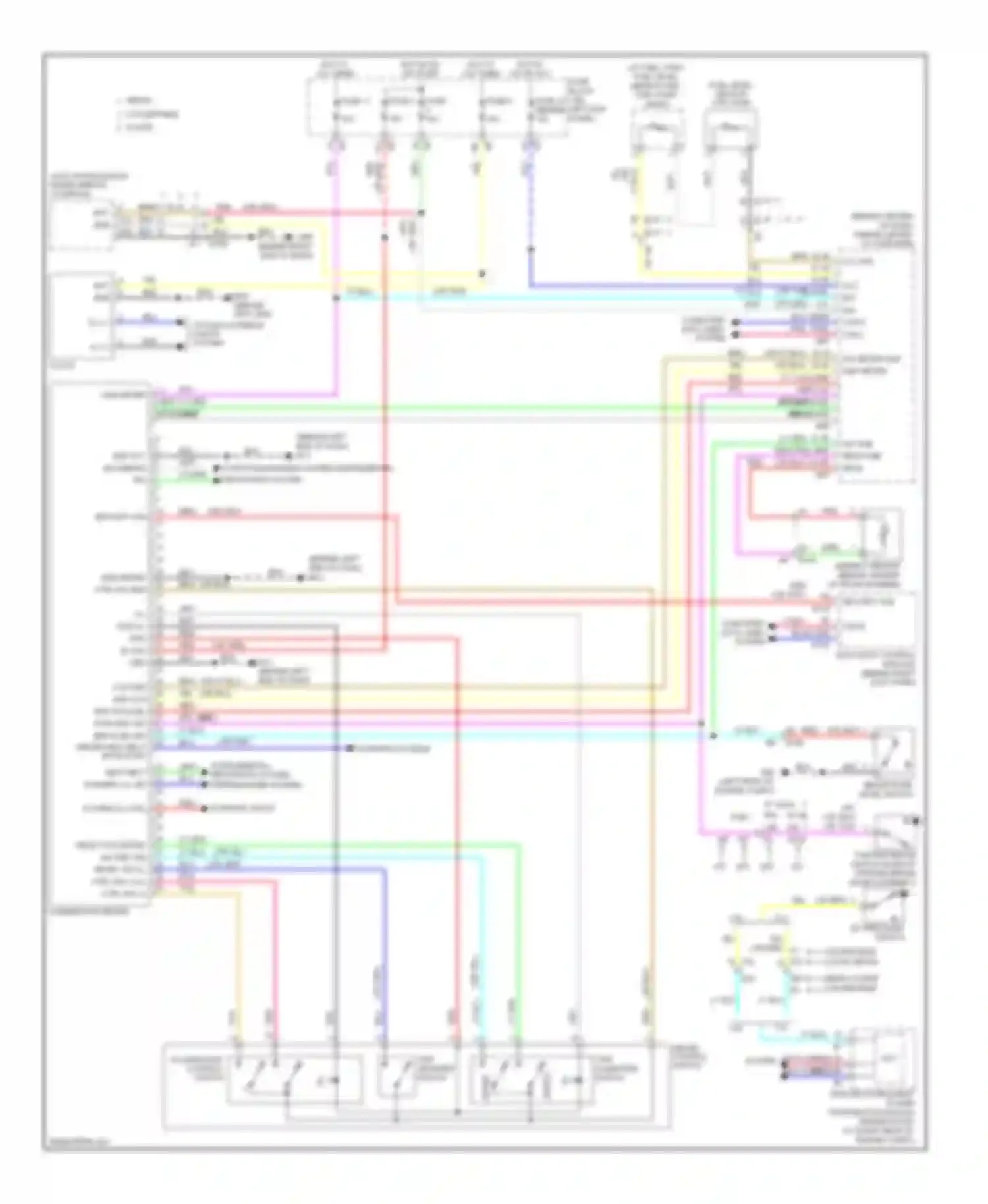 Wiring diagram interior lights system ill ctrl for Infiniti G25 IV facelift (2006-2013) (1 of 1)