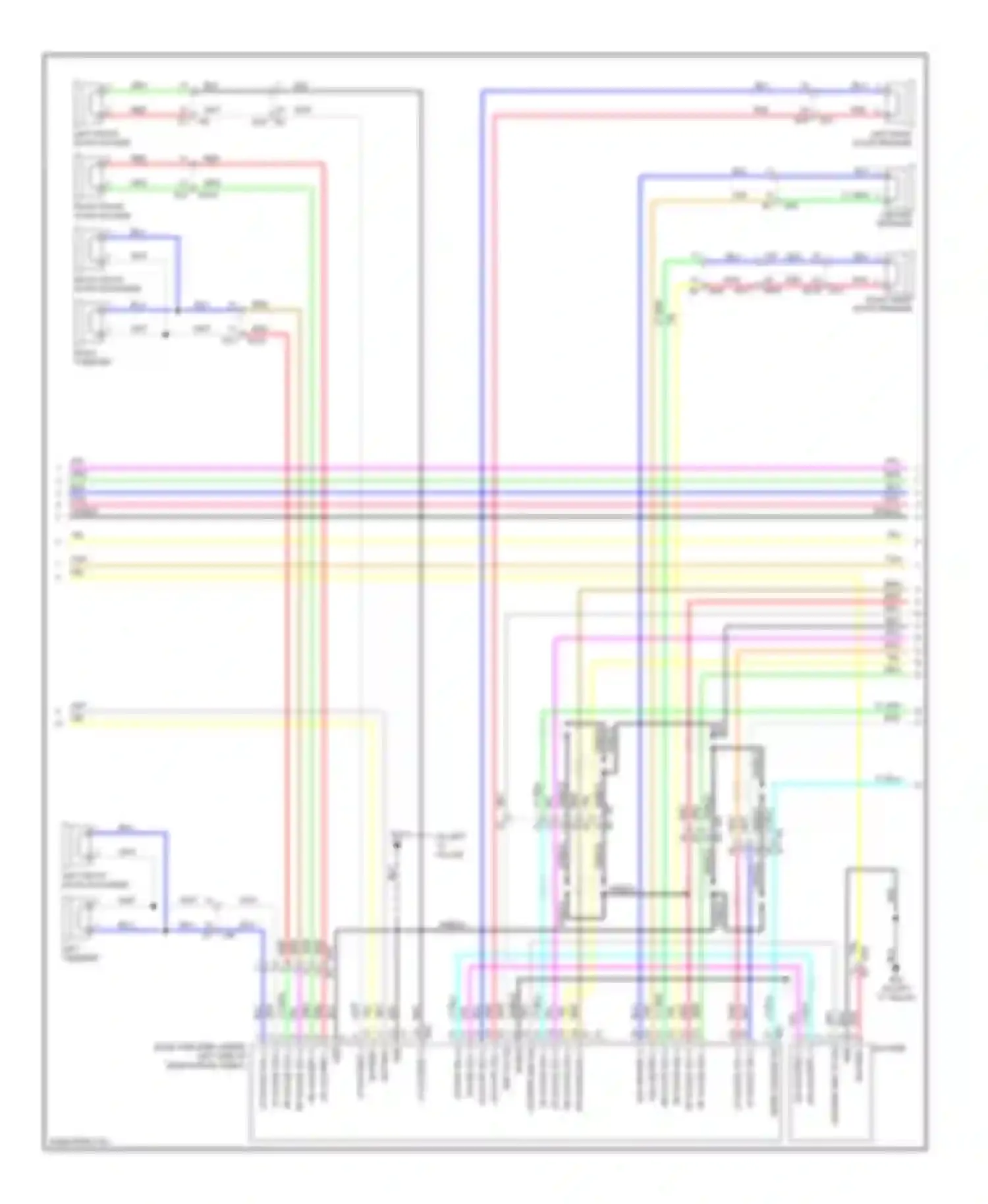 Wiring diagram lf woofer for Infiniti G25 IV facelift (2006-2013) (2 of 3)
