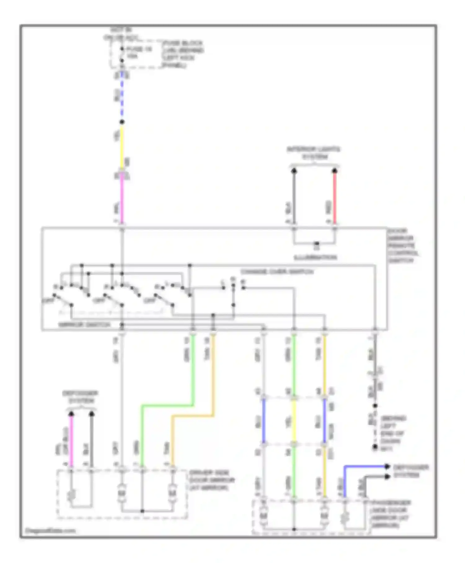 Wiring diagram off off for Infiniti G25 IV facelift (2006-2013) (1 of 1)