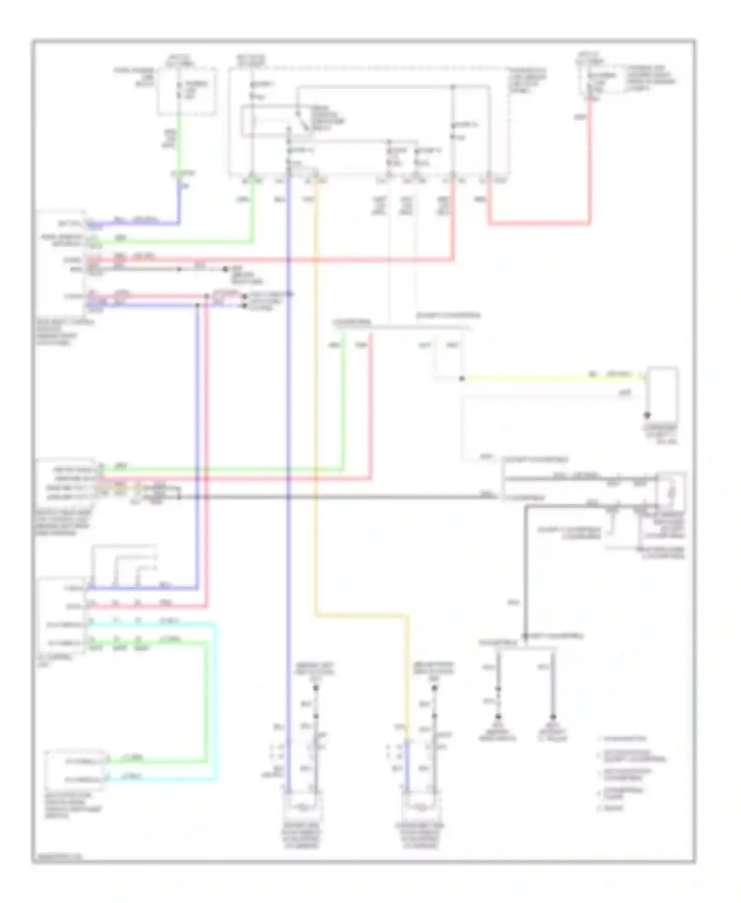 Wiring diagram rear window def relay for Infiniti G25 IV facelift (2006-2013) (1 of 1)