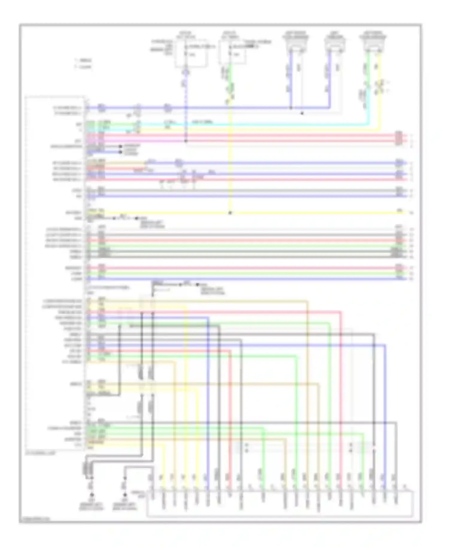 Wiring diagram rgb sync shield rgb area sig comm hp sig gnd sig vcc shield for Infiniti G25 IV facelift (2006-2013) (1 of 1)